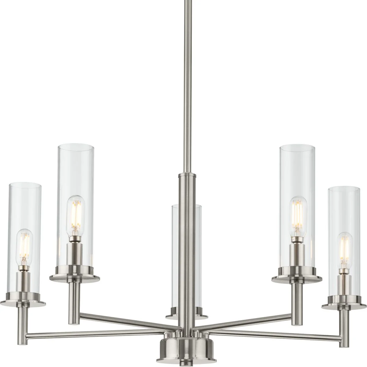 Kellwyn Collection Five-Light Clear Glass Chandelier Light - Image 4