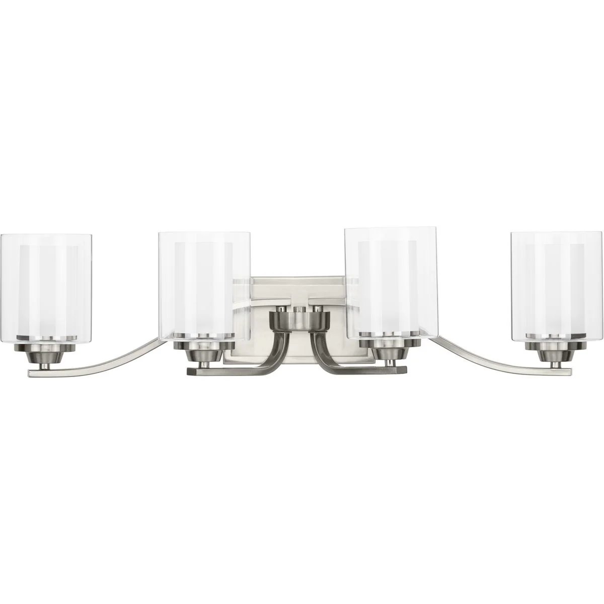 Kene Collection Four-Light Clear Glass Bath Vanity Light