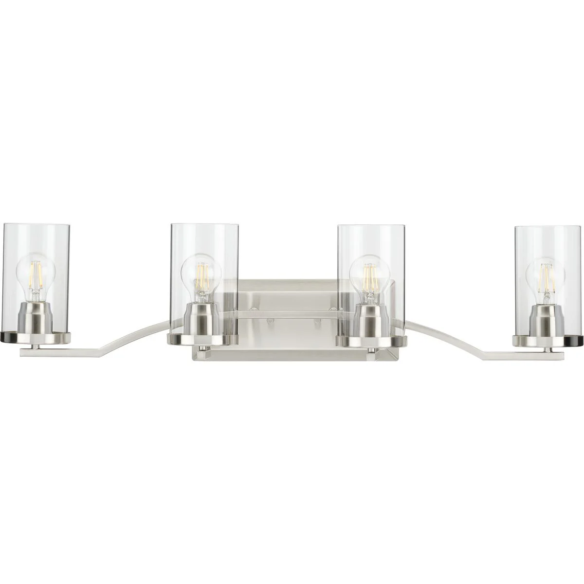 Lassiter Collection Four-Light Clear Glass Bath Vanity Light
