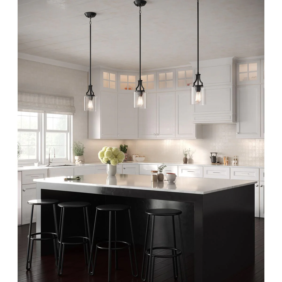Lassiter Collection One-Light Clear Glass Pendant Light - Image 3