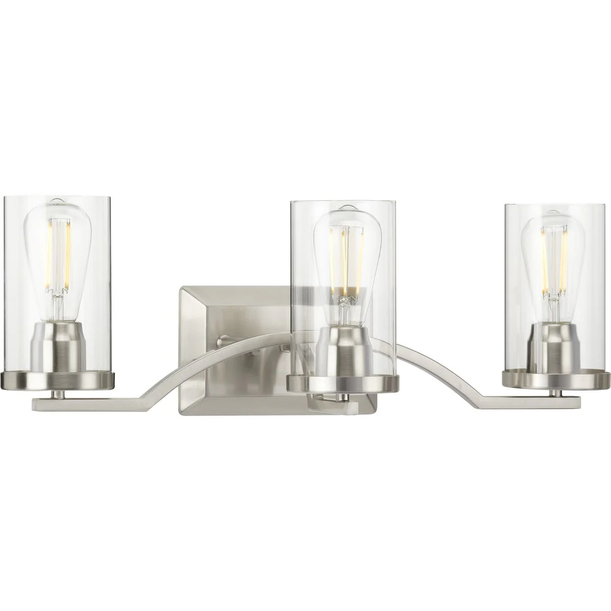 Lassiter Collection Three-Light Clear Glass Bath Vanity Light - Image 2
