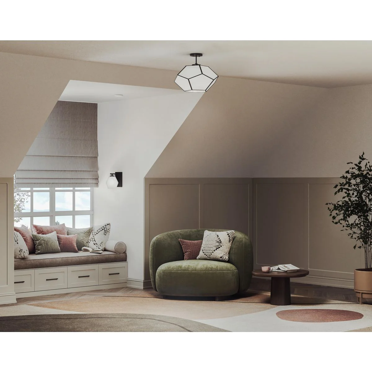 Latham Collection 18 in. Three-Light Flush Mount - Image 6