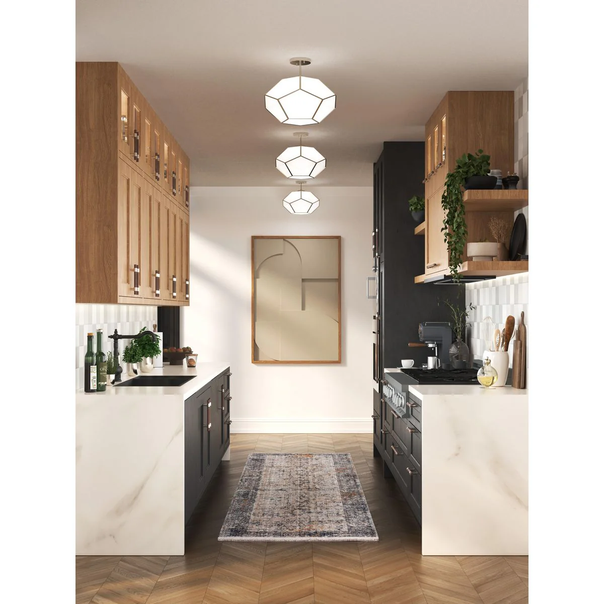 Latham Collection 18 in. Three-Light Flush Mount - Image 7