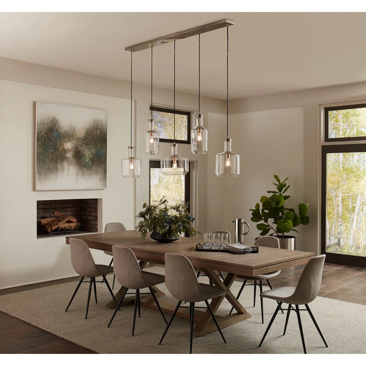 Latrobe Collection One-Light Clear Glass Pendant Light P500229 - Image 3
