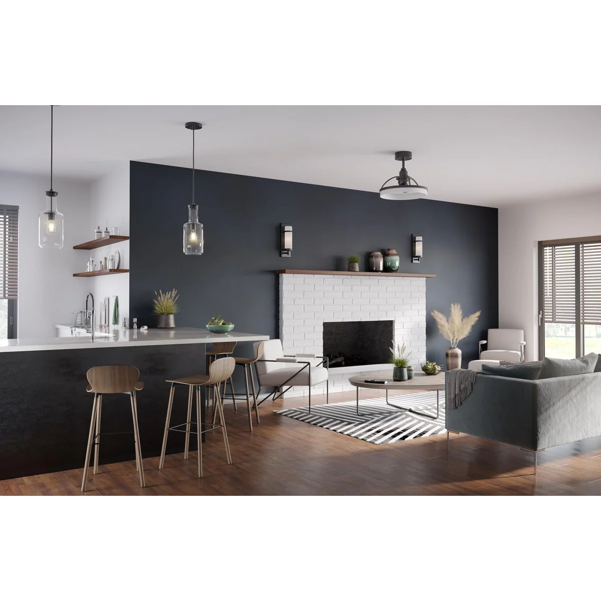 Latrobe Collection One-Light Clear Glass Pendant Light P500229 - Image 4