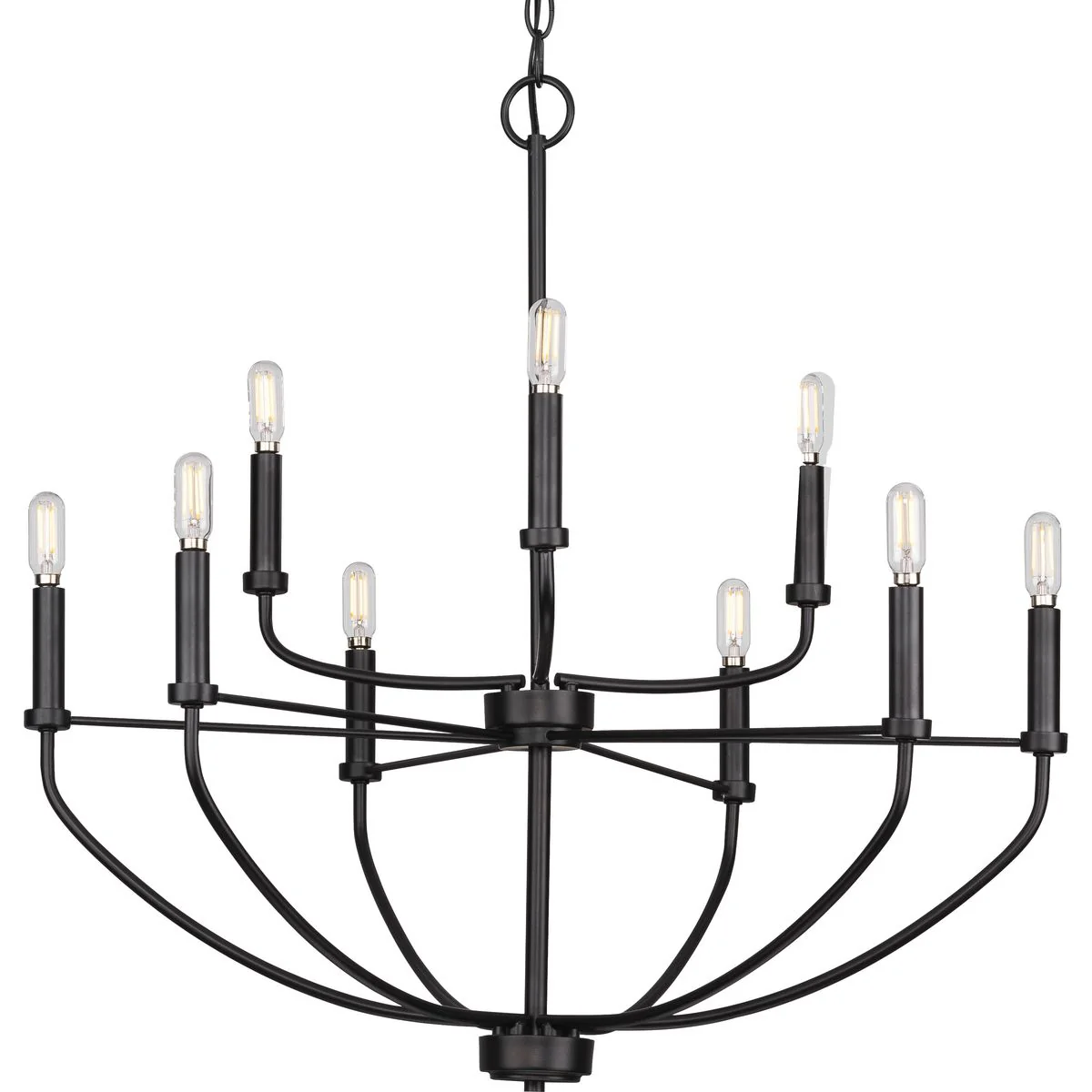 Leyden Collection Nine-Light Chandelier Light - Image 2