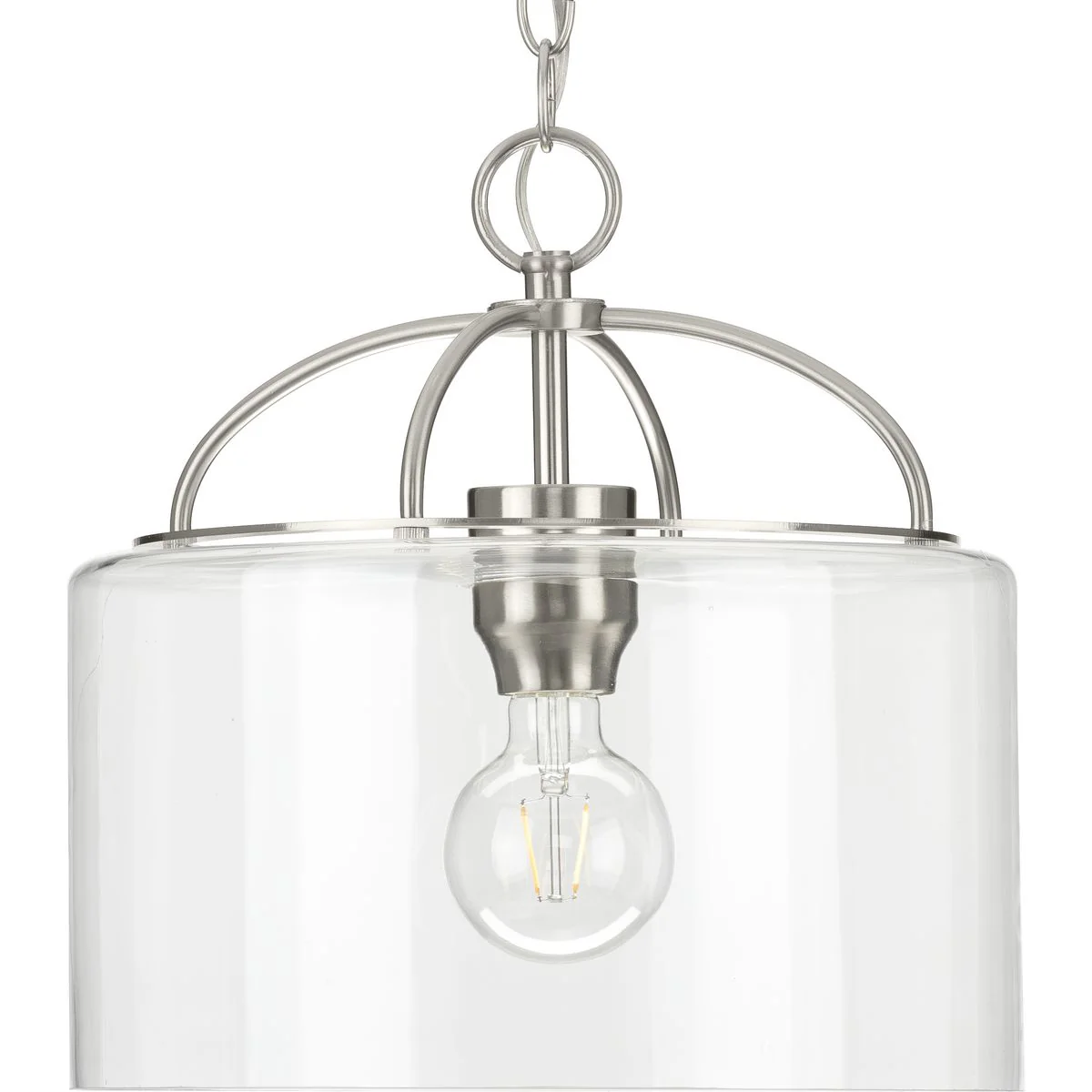 Leyden Collection One-Light Clear Glass Hanging Pendant Light - Image 2