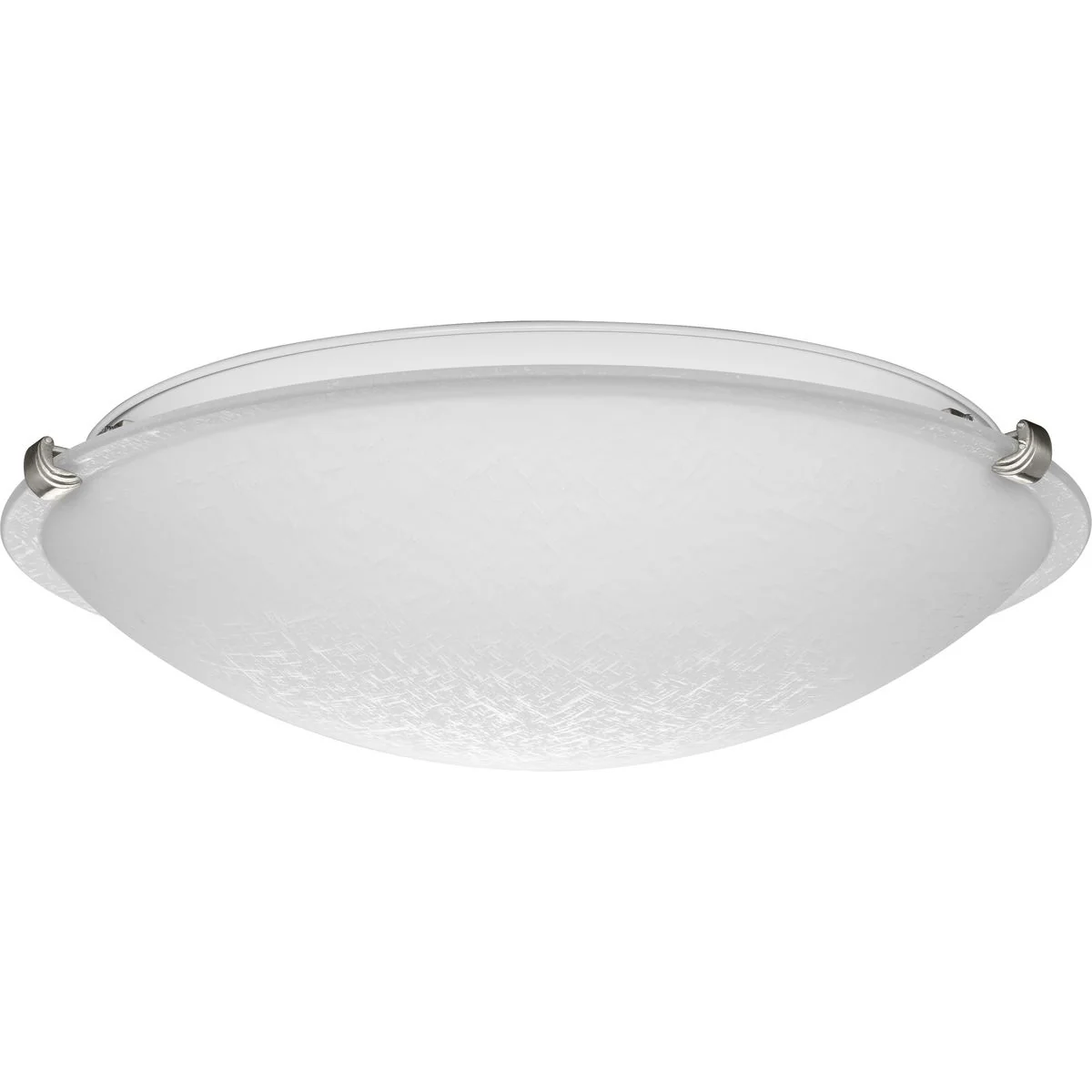 Linen Dome 16-1/4" Three-Light Etched Linen Glass Flush-Mount Light