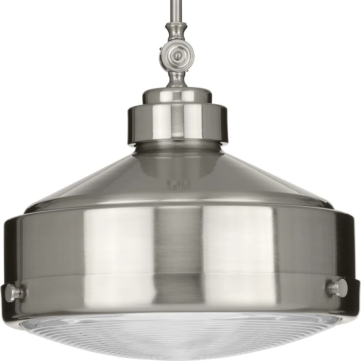 Loftin Collection One-Light Clear Patterned Glass Pendant Light - Image 2