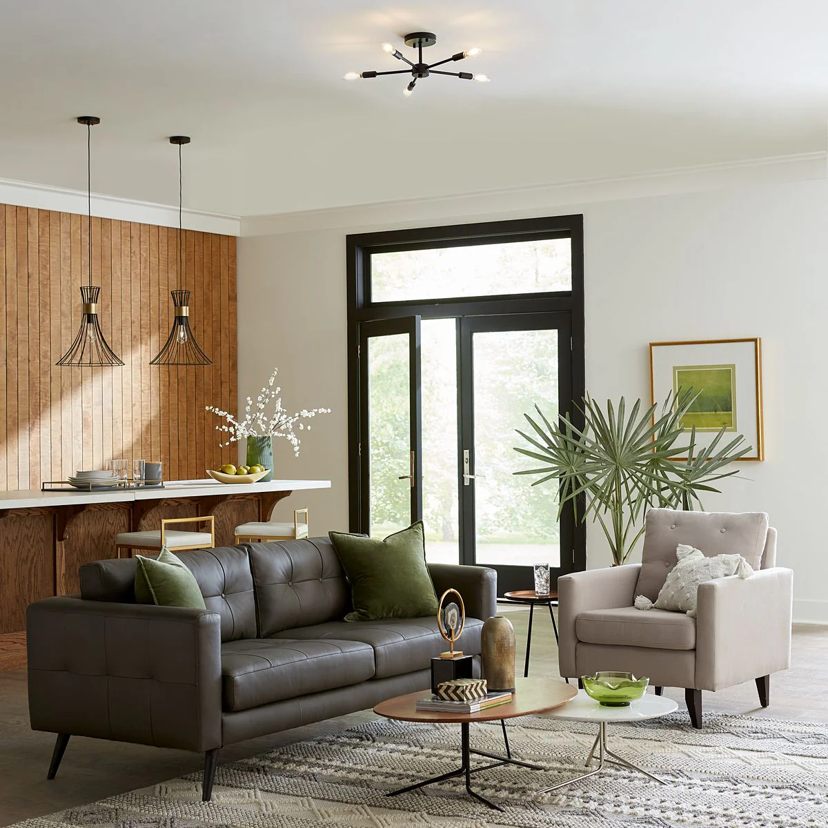 Lorin Collection One-Light Metal Pendant Light - Image 6