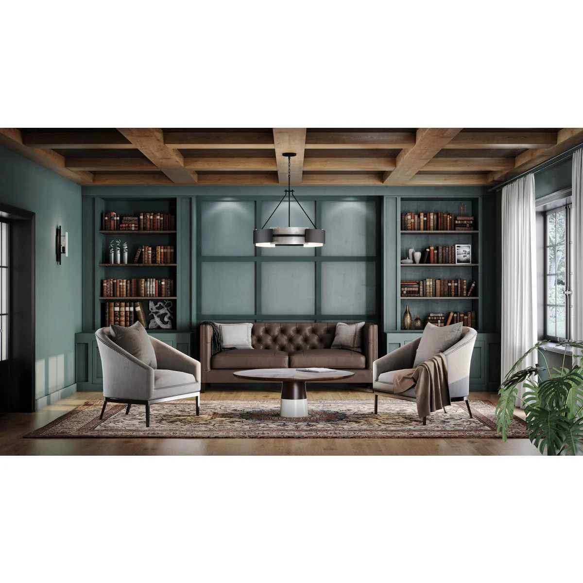 Lowery Collection Five-Light Hanging Pendant Light - Image 4