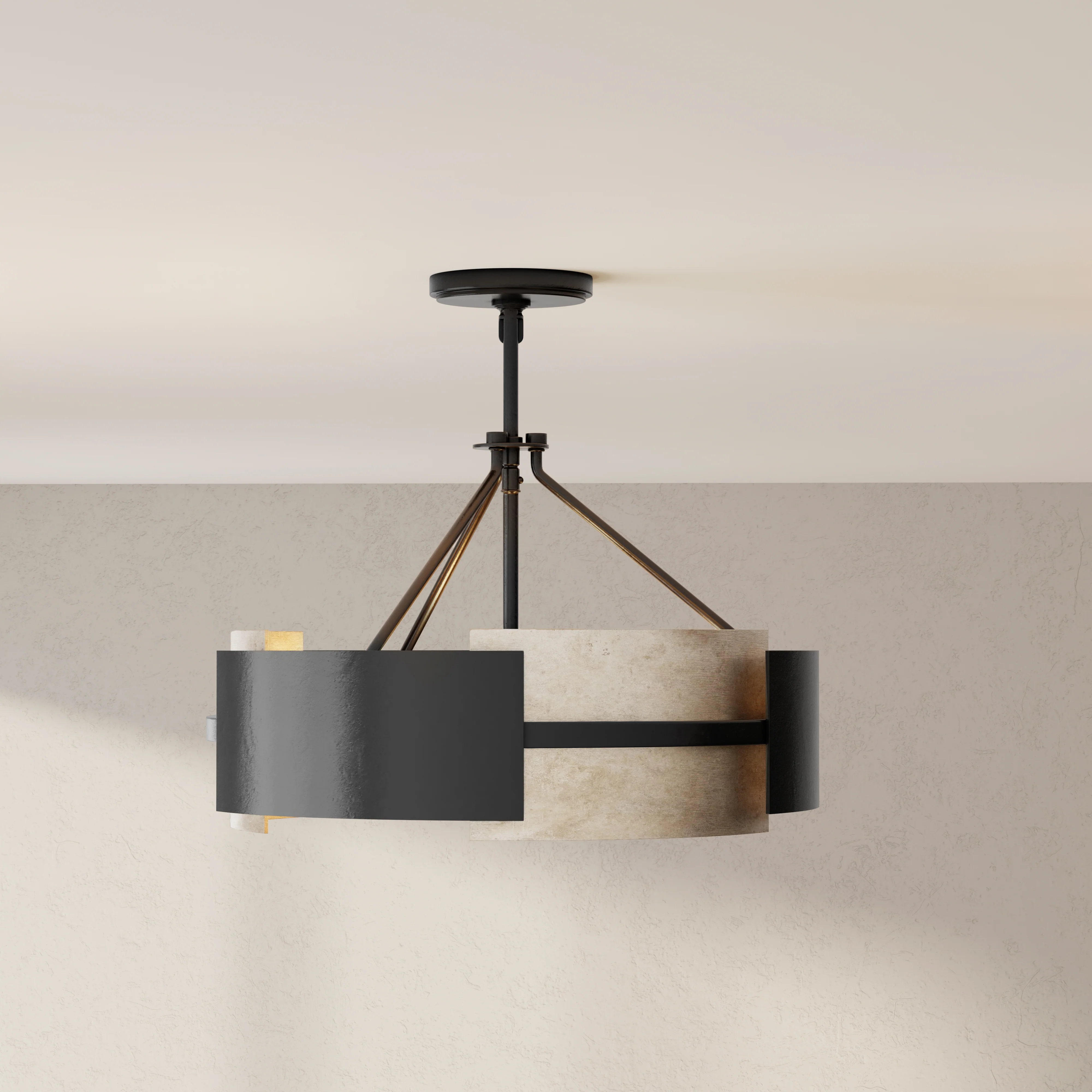 Lowery Collection Three-Light Semi-Flush Mount - Image 2