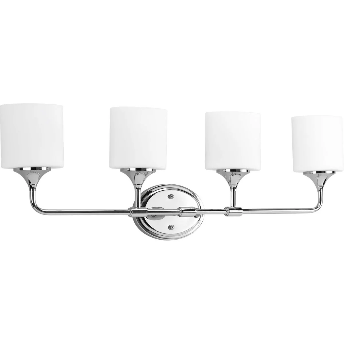 Lynzie Collection Four-Light Etched Opal Glass Bath Vanity Light - Image 2