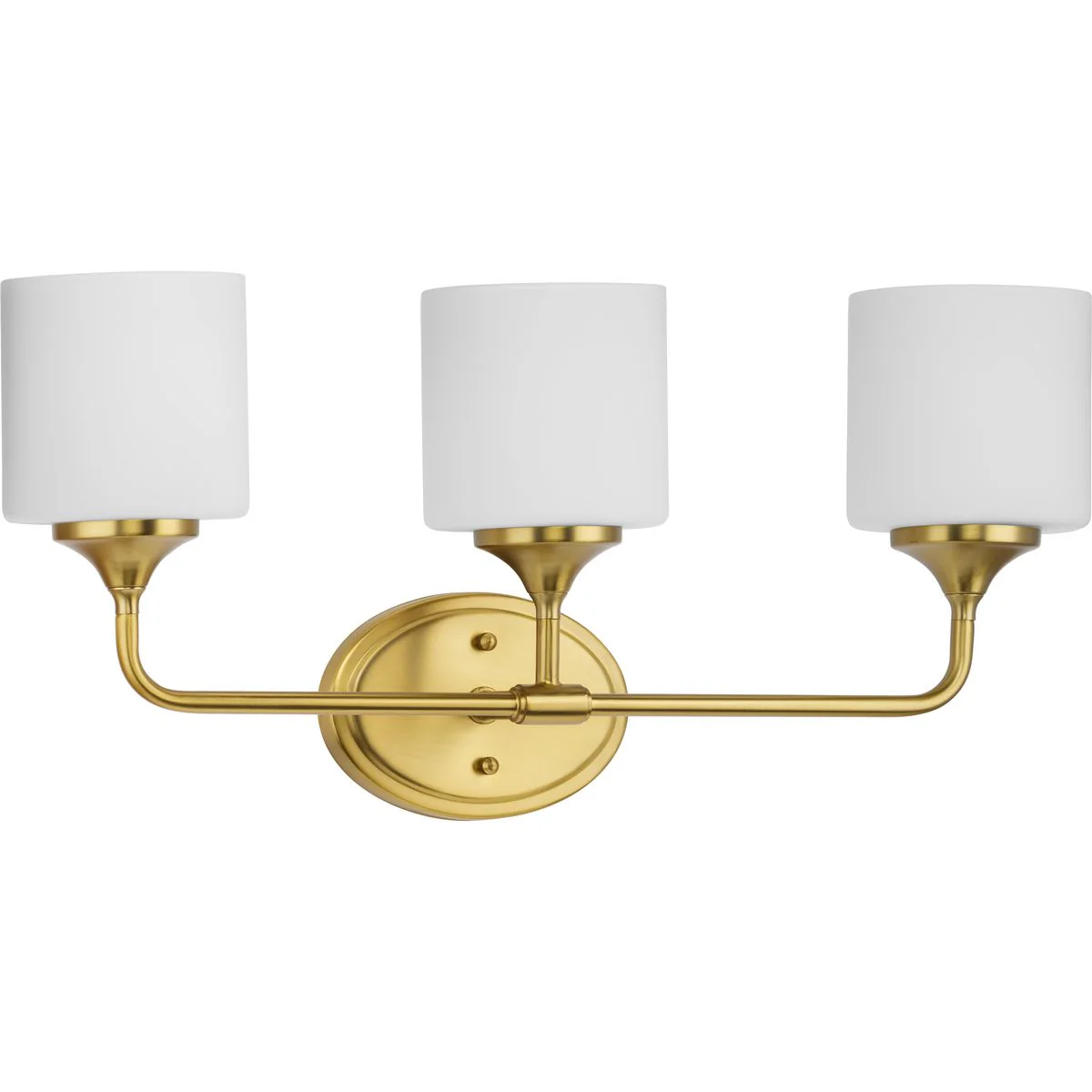 Lynzie Collection Three-Light Etched Opal Glass Bath Vanity Light - Image 3