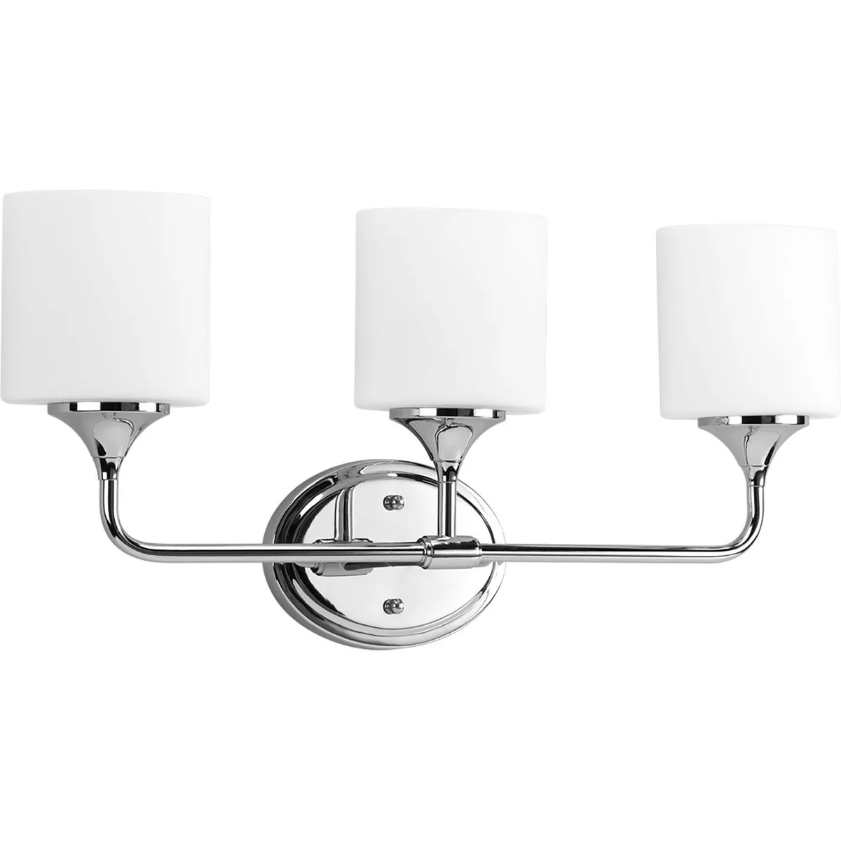 Lynzie Collection Three-Light Etched Opal Glass Bath Vanity Light - Image 5