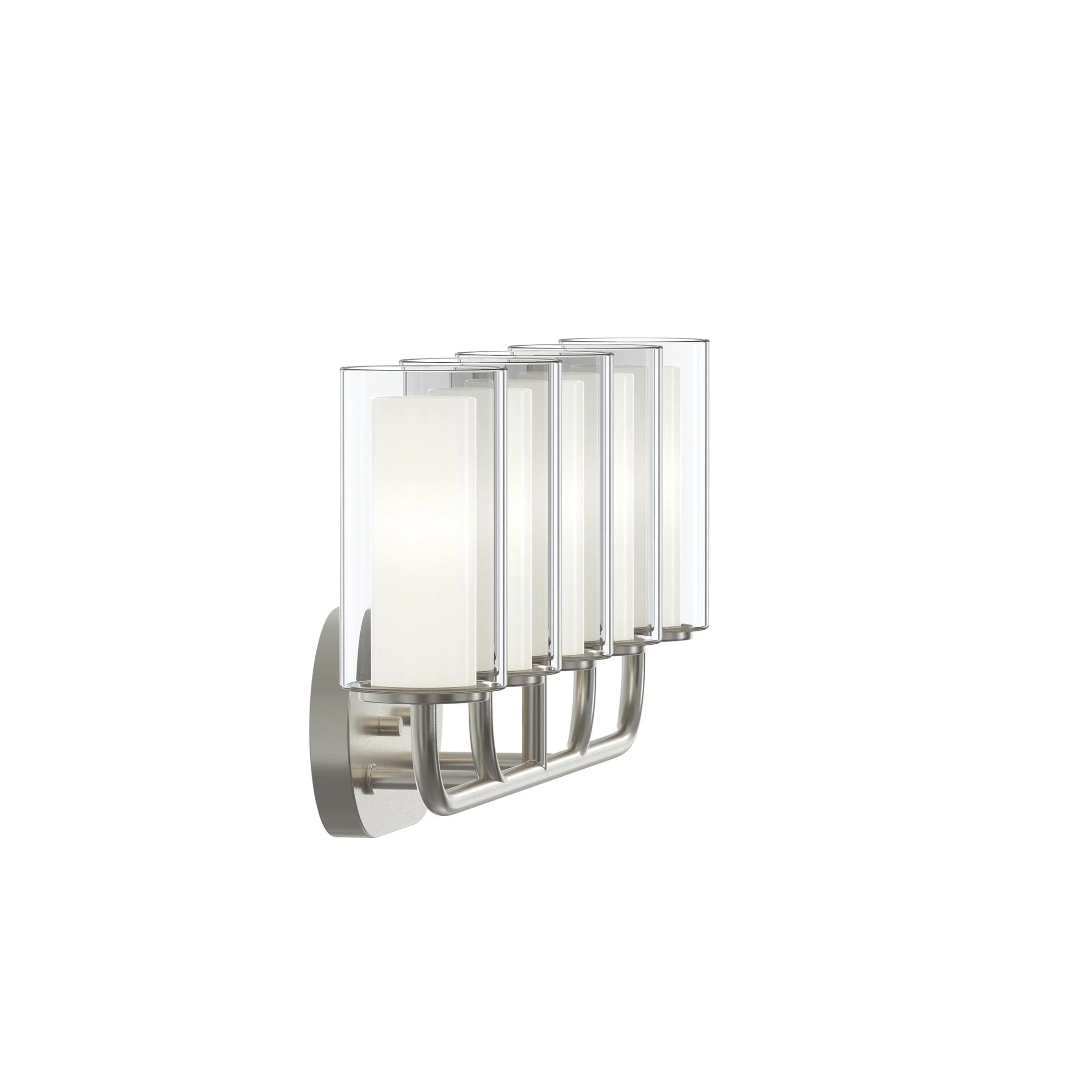 Mack Three-Light Vanity Light with Layered Glass Shades - Image 12