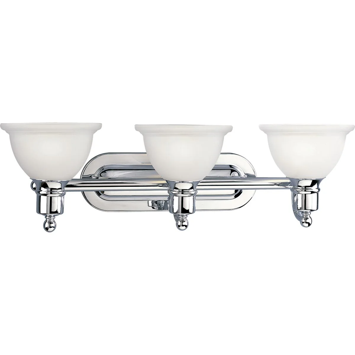 Madison Collection Three-Light Etched Glass Bath Vanity Light - Image 3