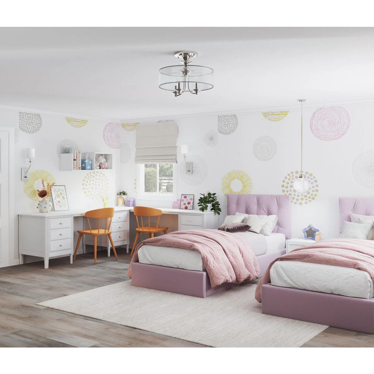 Marche' Collection Three-Light Semi-Flush Convertible - Image 2