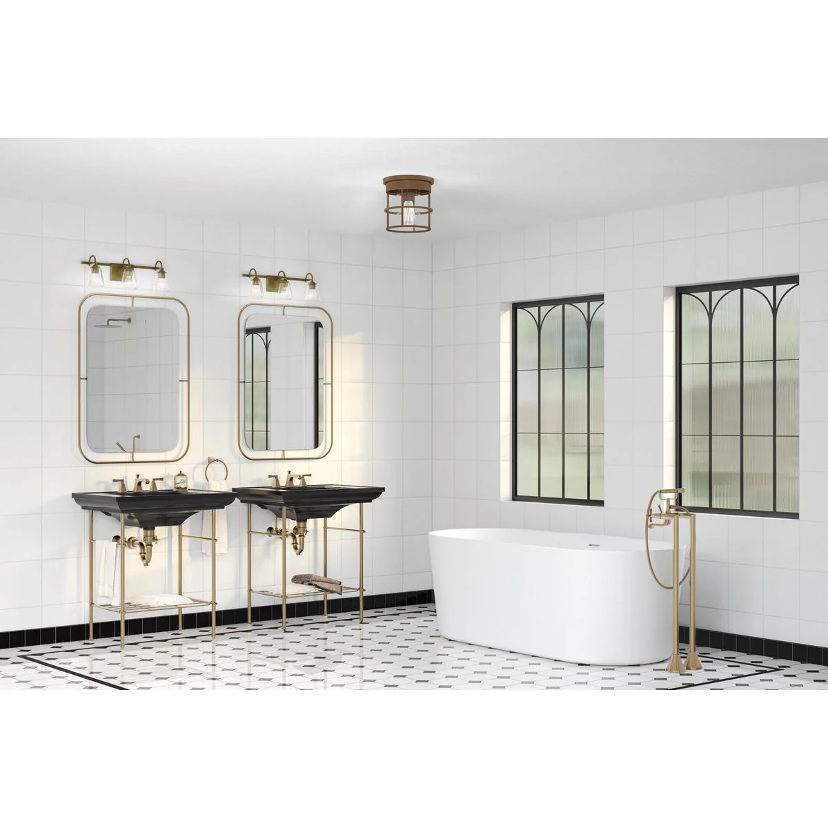 Martenne Collection Three-Light Vanity Light - Image 3