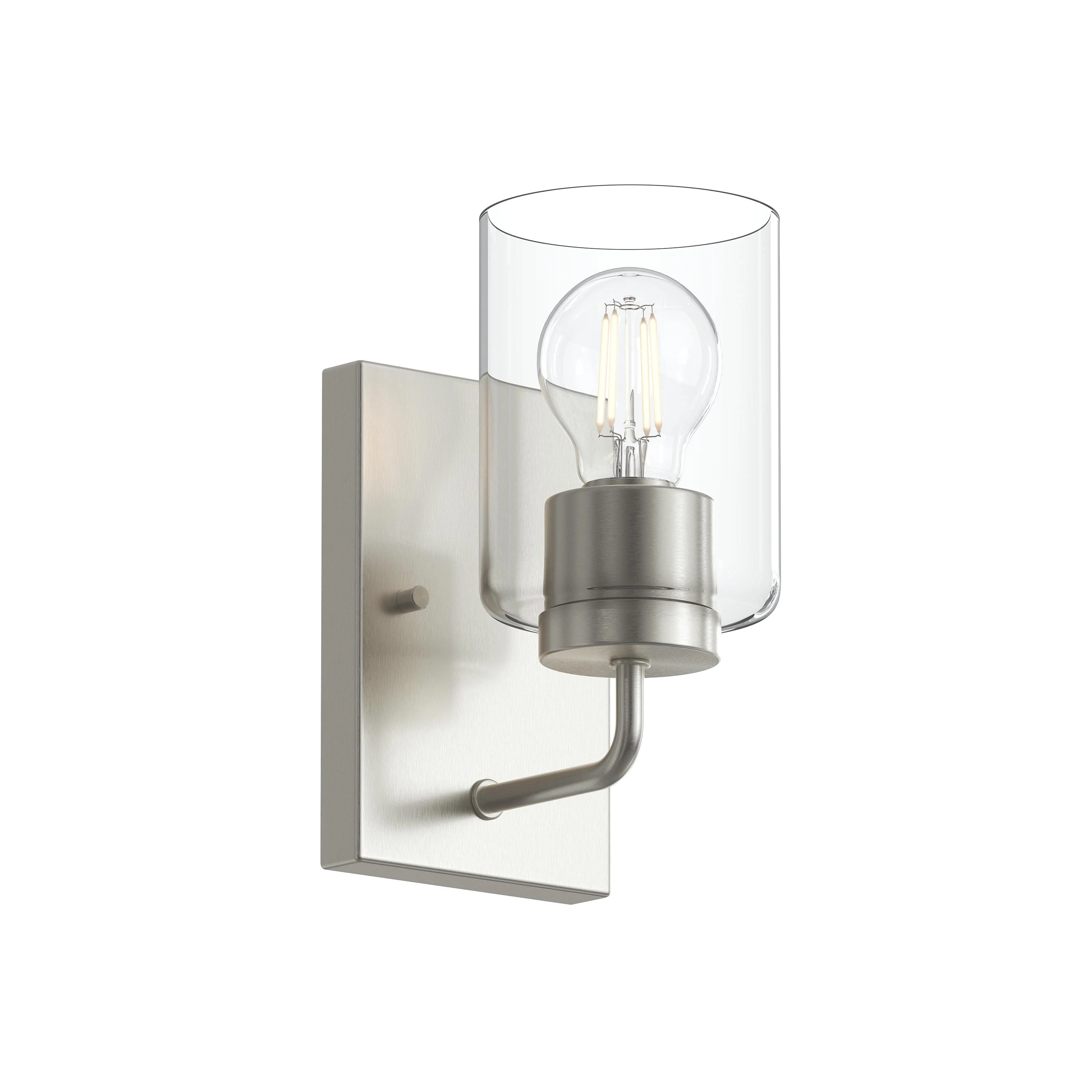 Merry 1-Light Bathroom Vanity Light with Clear Glass Shade