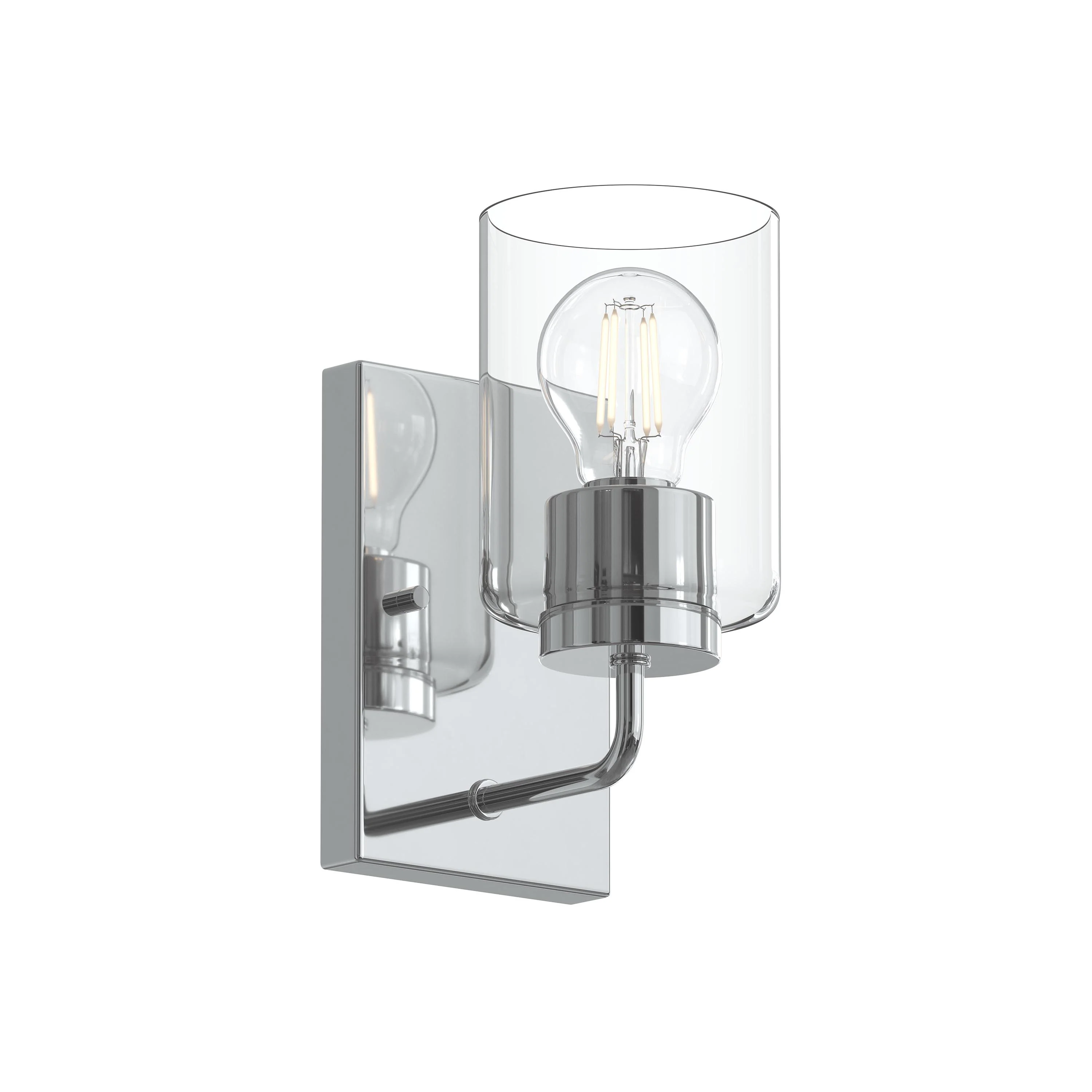 Merry 1-Light Bathroom Vanity Light with Clear Glass Shade - Image 10