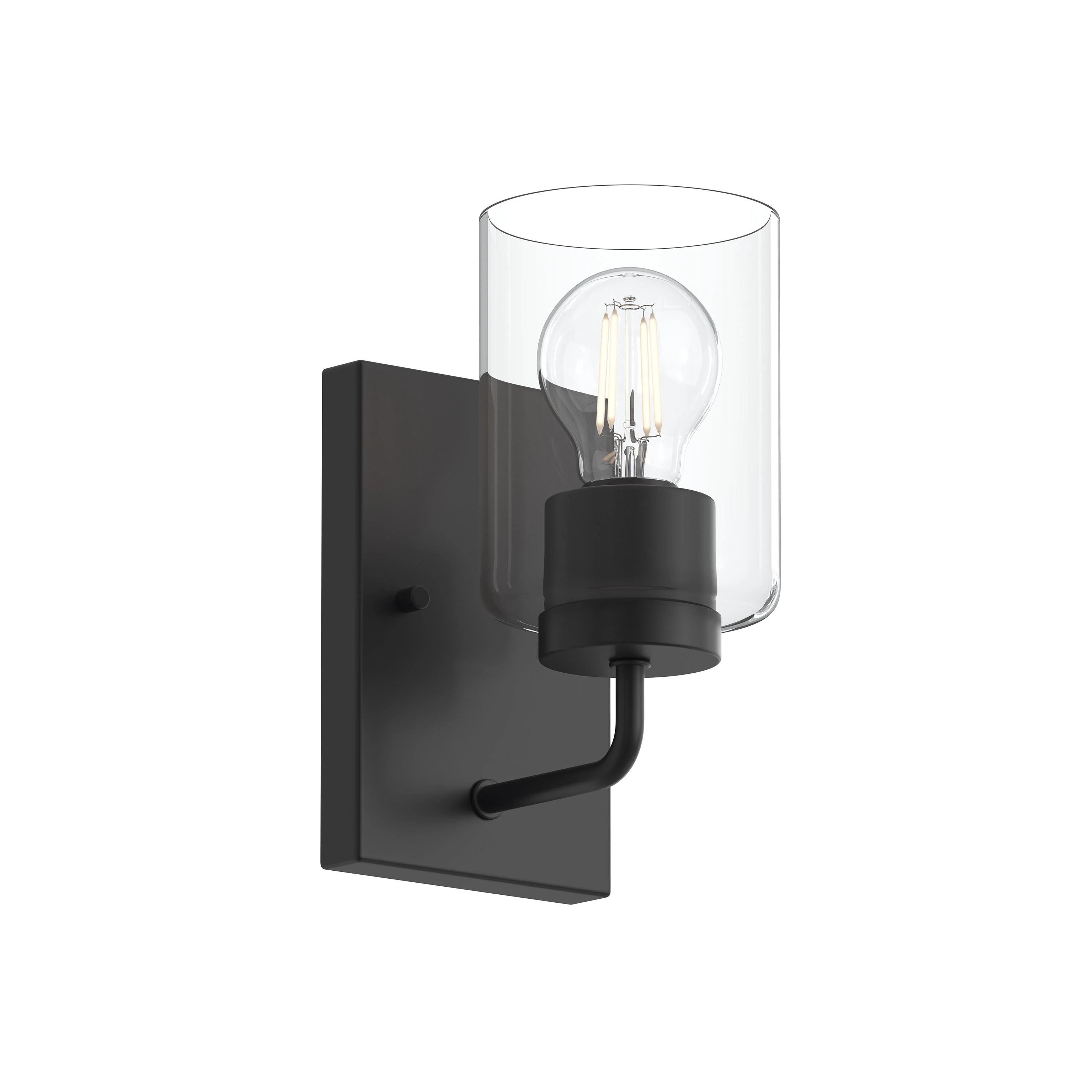 Merry 1-Light Bathroom Vanity Light with Clear Glass Shade - Image 15