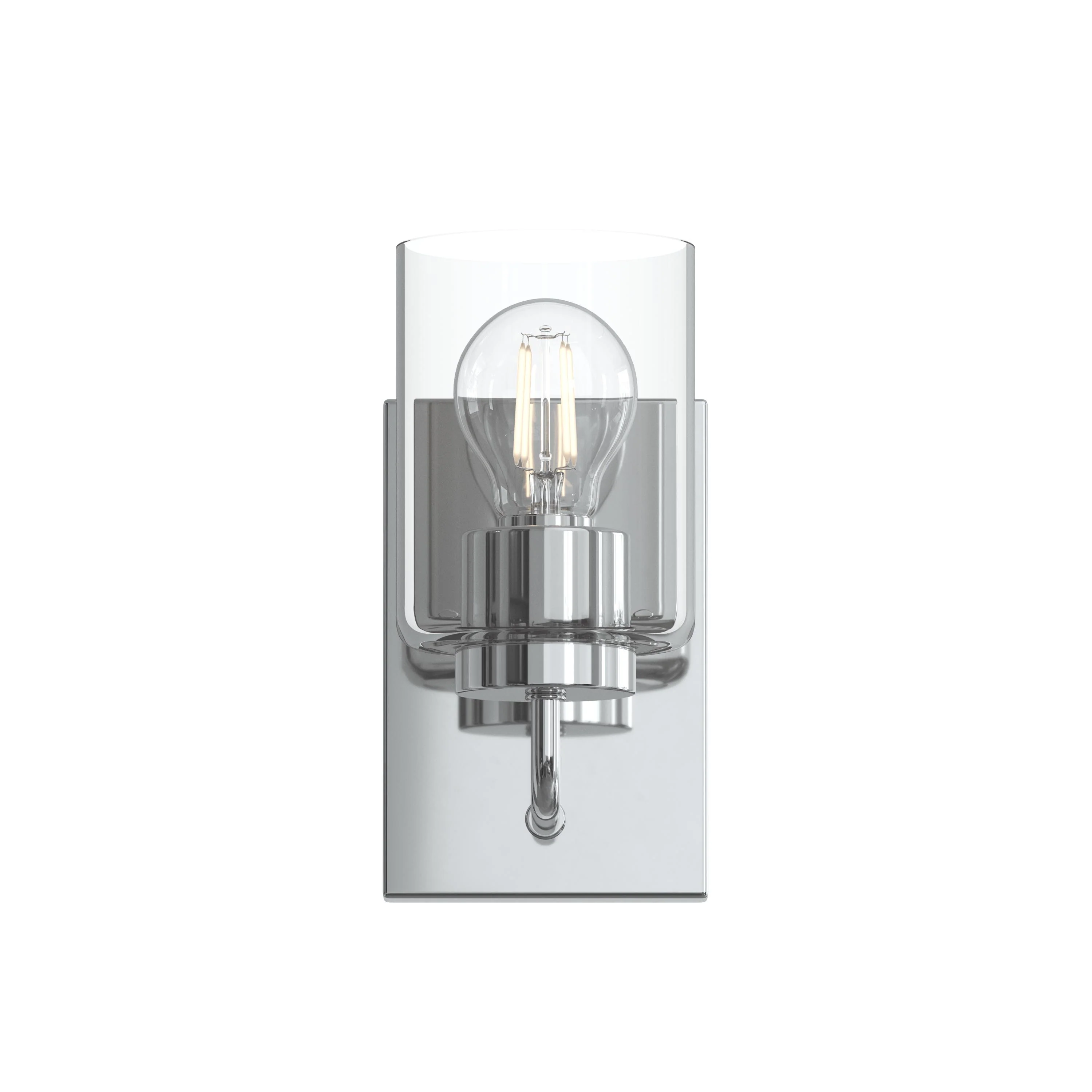 Merry 1-Light Bathroom Vanity Light with Clear Glass Shade - Image 16