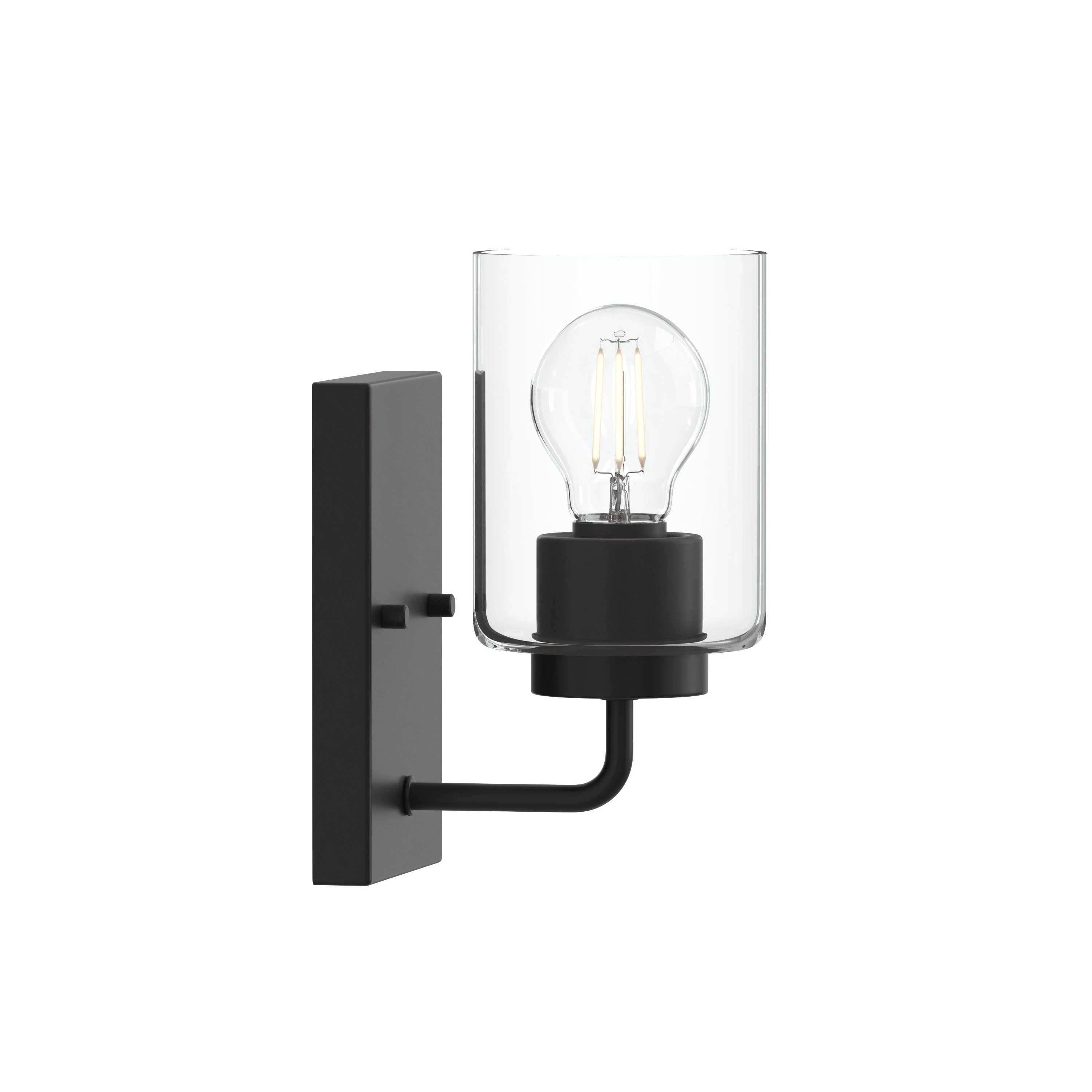 Merry 1-Light Bathroom Vanity Light with Clear Glass Shade - Image 25