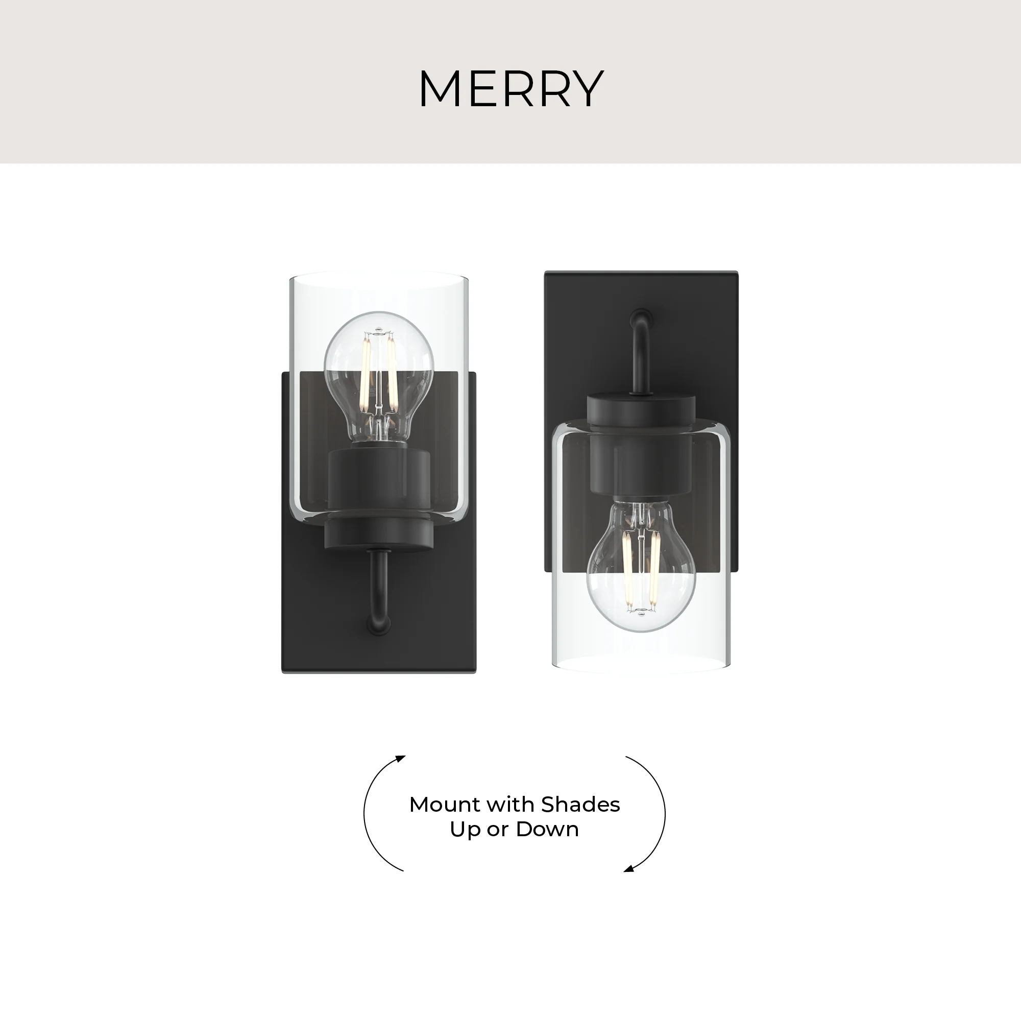 Merry 1-Light Bathroom Vanity Light with Clear Glass Shade - Image 28