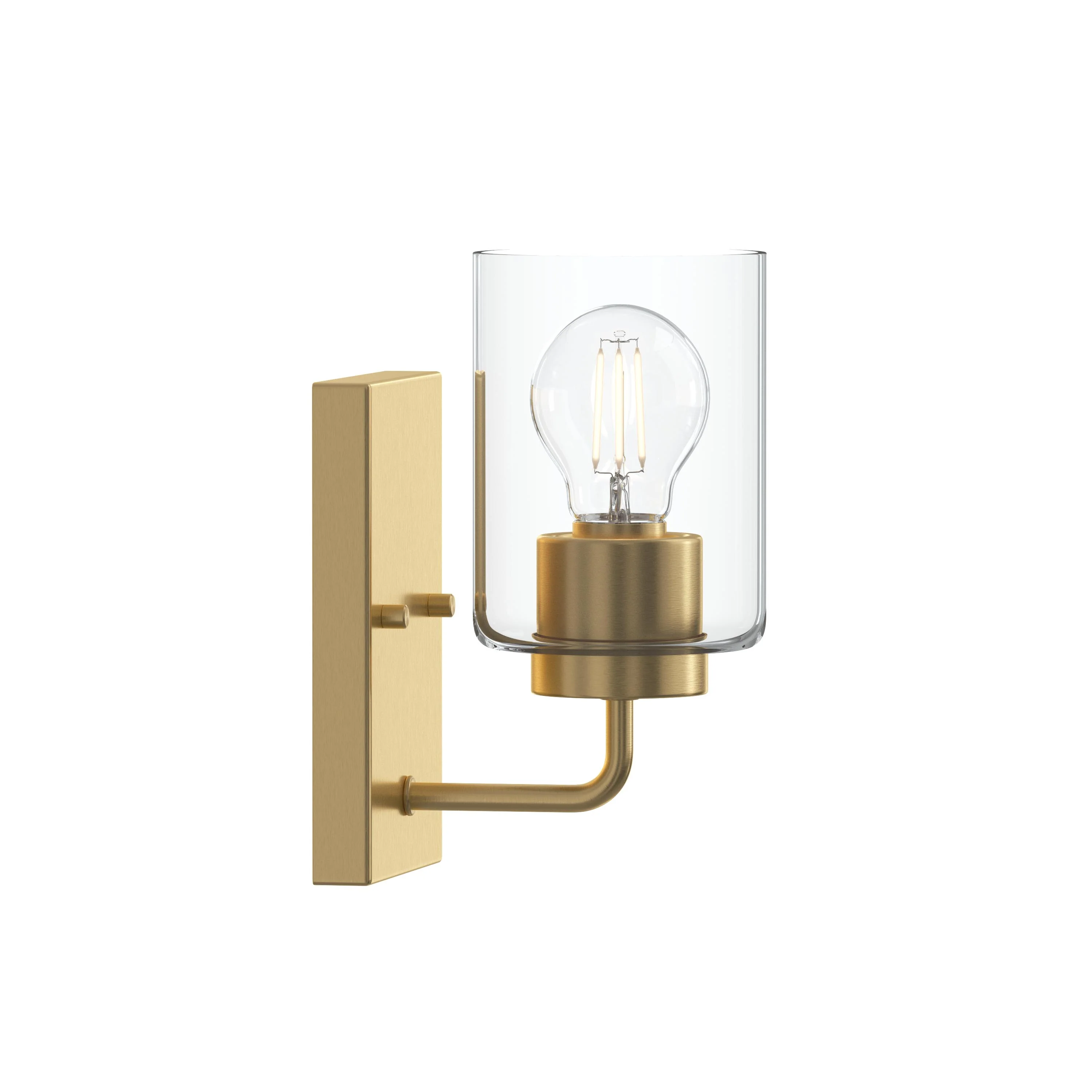 Merry 1-Light Bathroom Vanity Light with Clear Glass Shade - Image 34