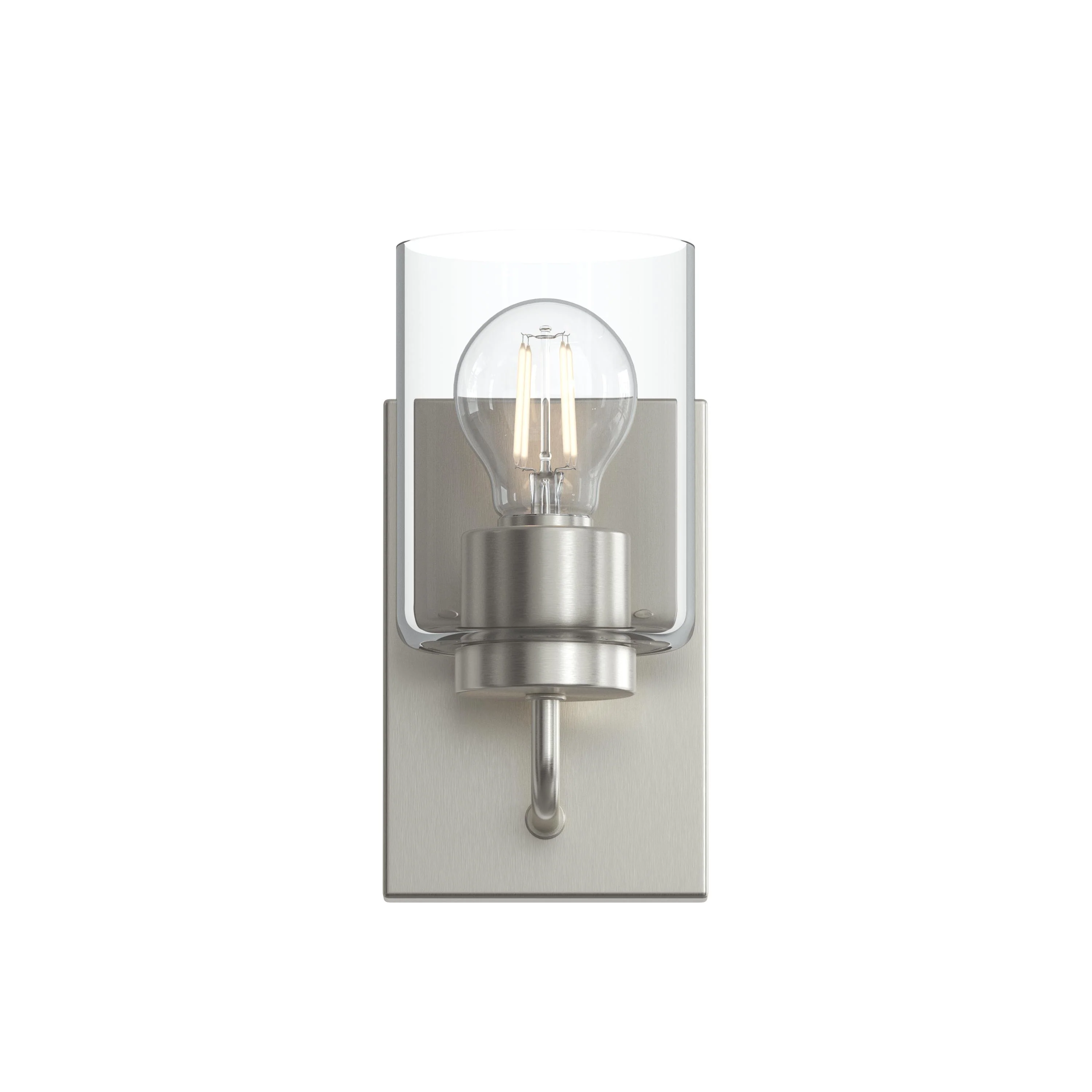 Merry 1-Light Bathroom Vanity Light with Clear Glass Shade - Image 6