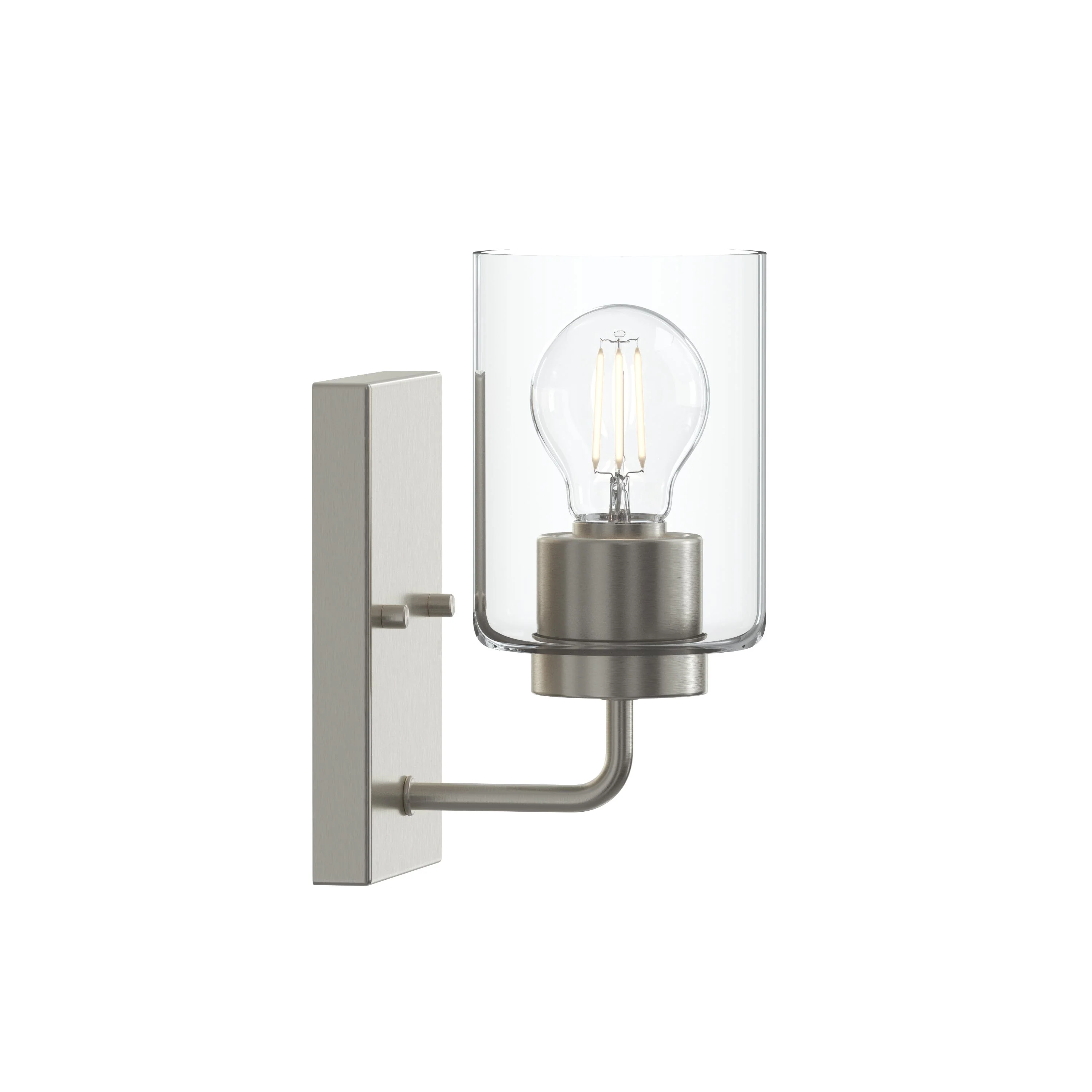 Merry 1-Light Bathroom Vanity Light with Clear Glass Shade - Image 7