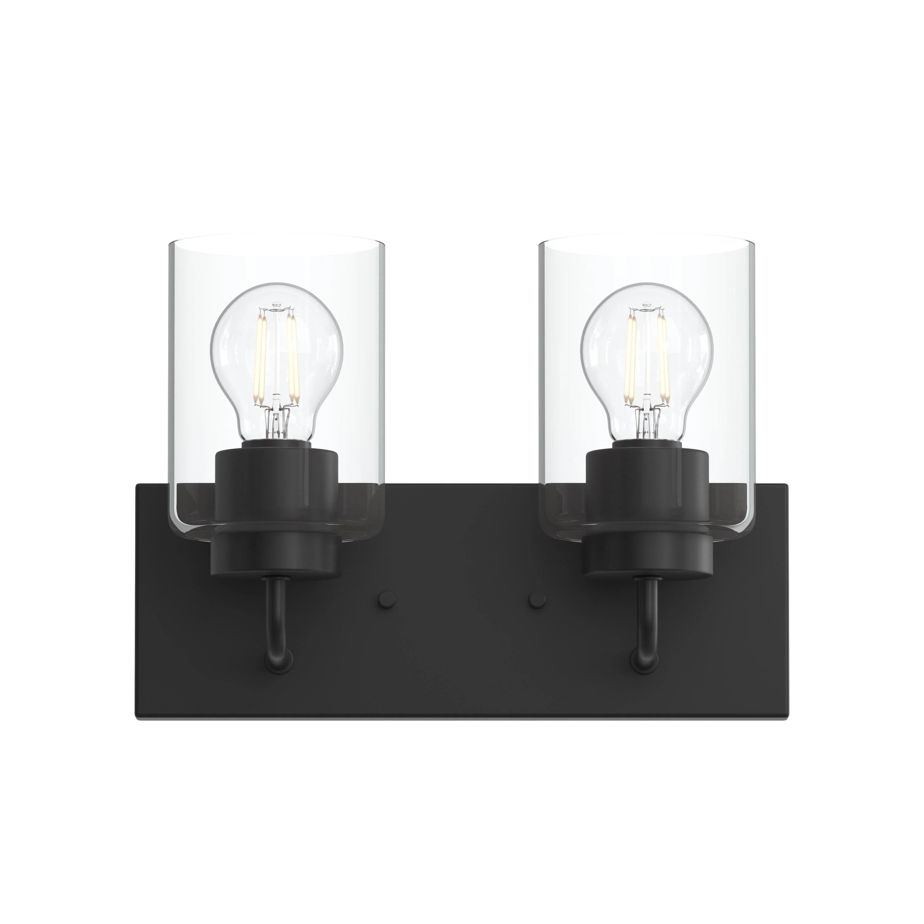 Merry 2-Light Bathroom Vanity Light with Clear Glass Shades - Image 24