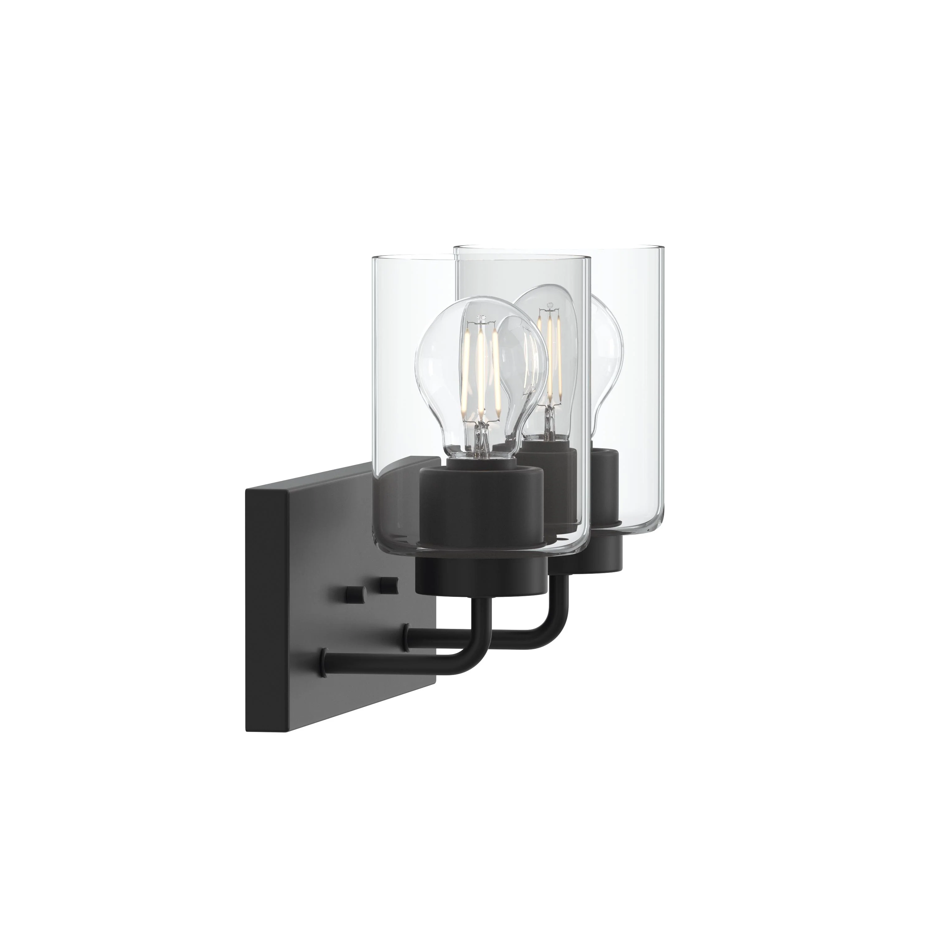 Merry 2-Light Bathroom Vanity Light with Clear Glass Shades - Image 25