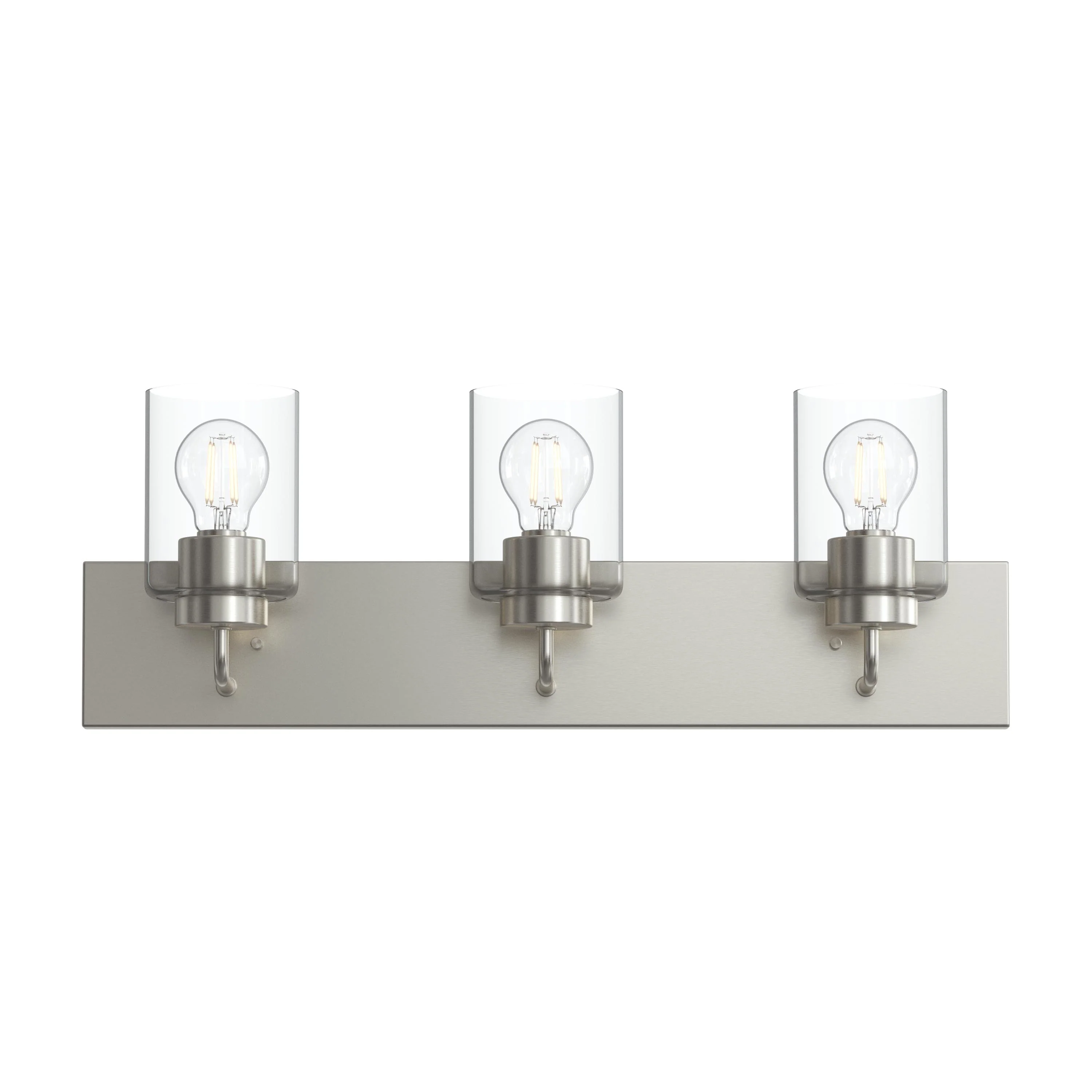 Merry 3-Light Bathroom Vanity Light with Clear Glass Shades - Image 22
