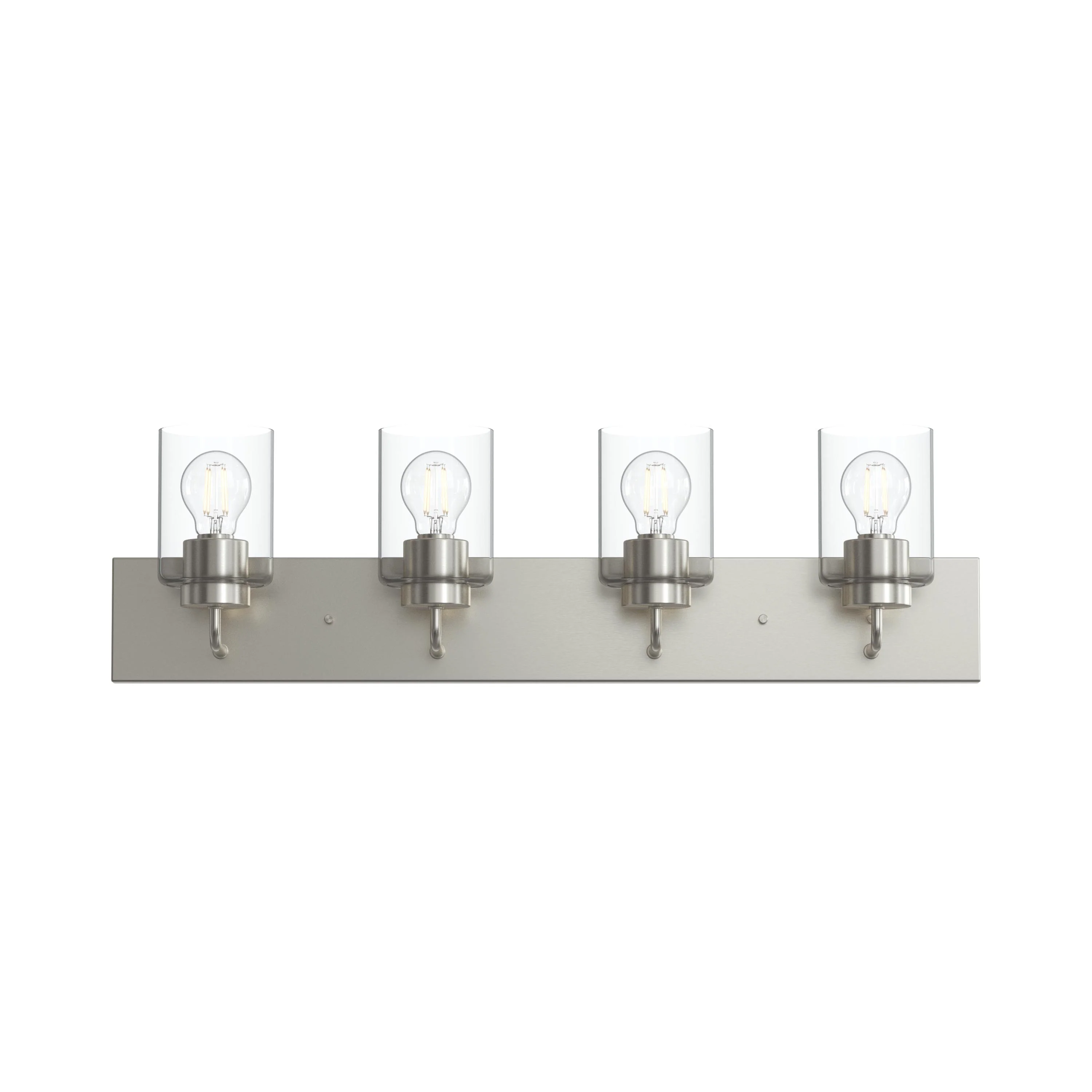 Merry 4-Light Bathroom Vanity Light with Clear Glass Shades - Image 12