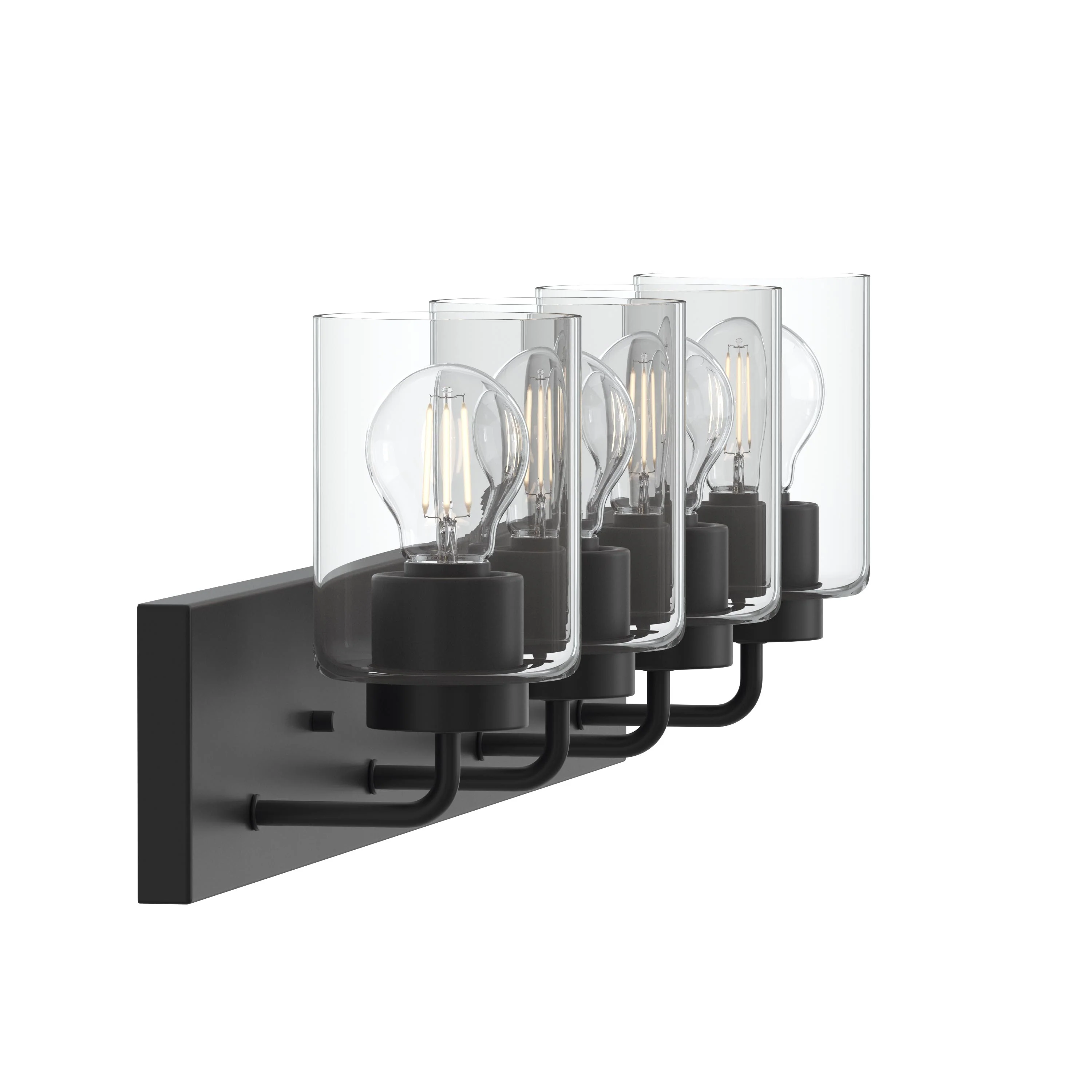Merry 4-Light Bathroom Vanity Light with Clear Glass Shades - Image 23