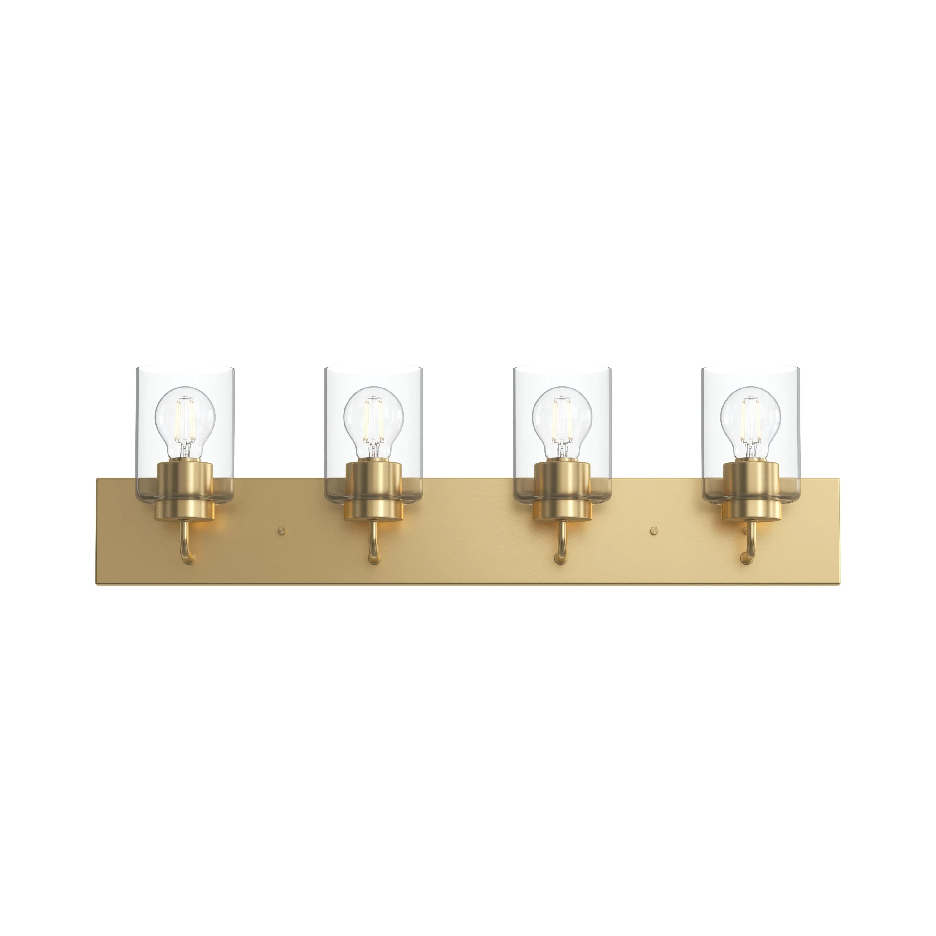 Merry 4-Light Bathroom Vanity Light with Clear Glass Shades - Image 27