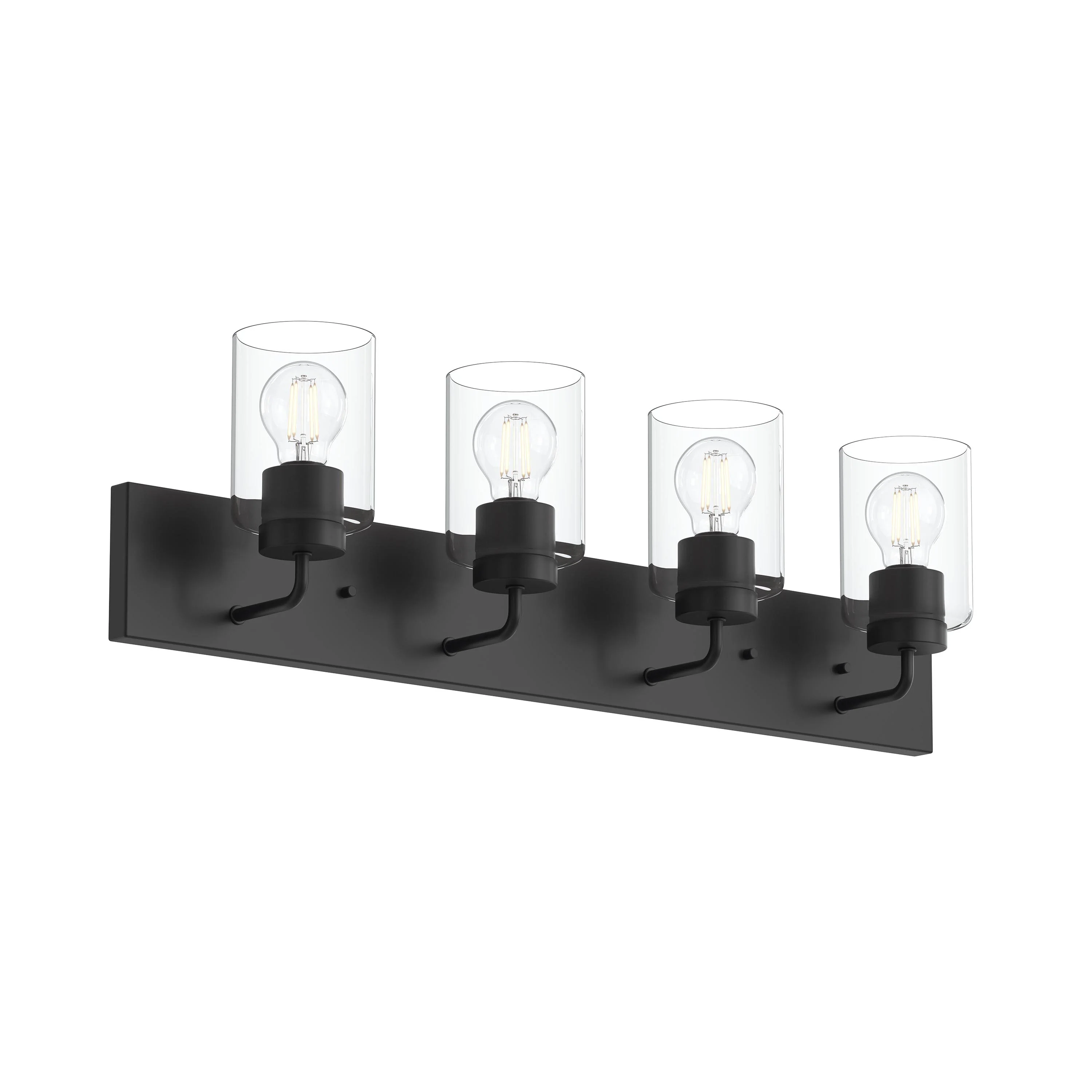 Merry 4-Light Bathroom Vanity Light with Clear Glass Shades - Image 8