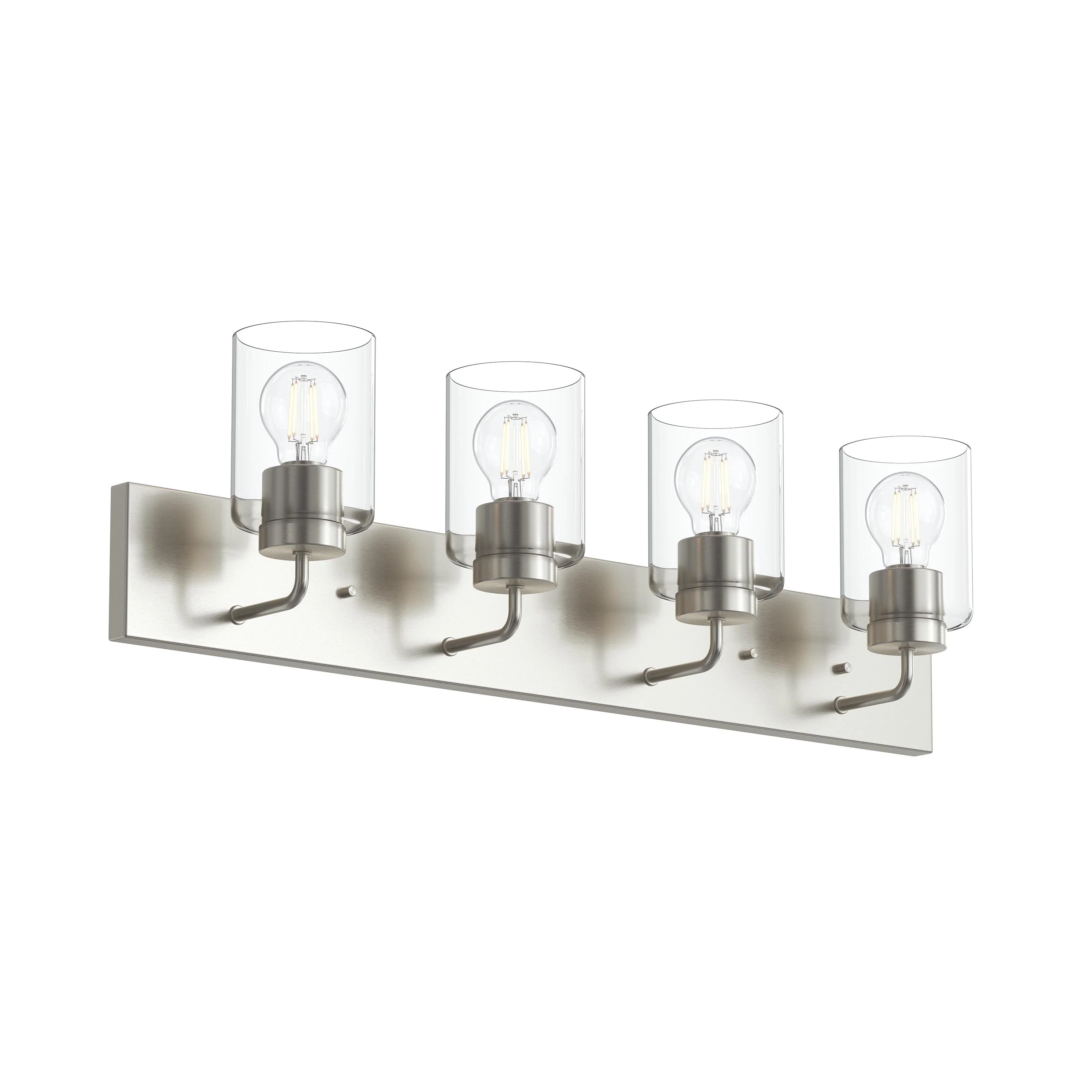 Merry 4-Light Bathroom Vanity Light with Clear Glass Shades - Image 9
