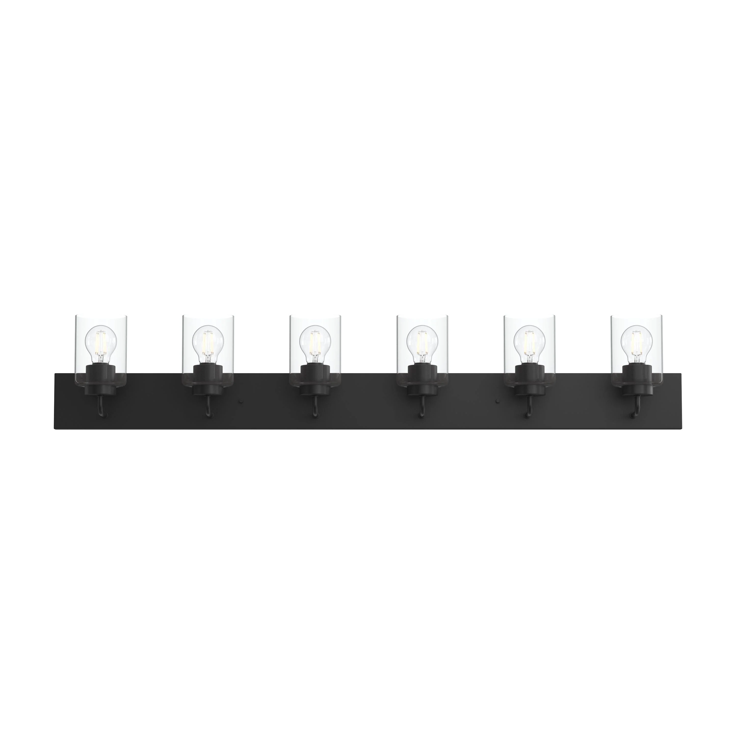 Merry 6-Light Bathroom Vanity Light with Clear Glass Shades - Image 24