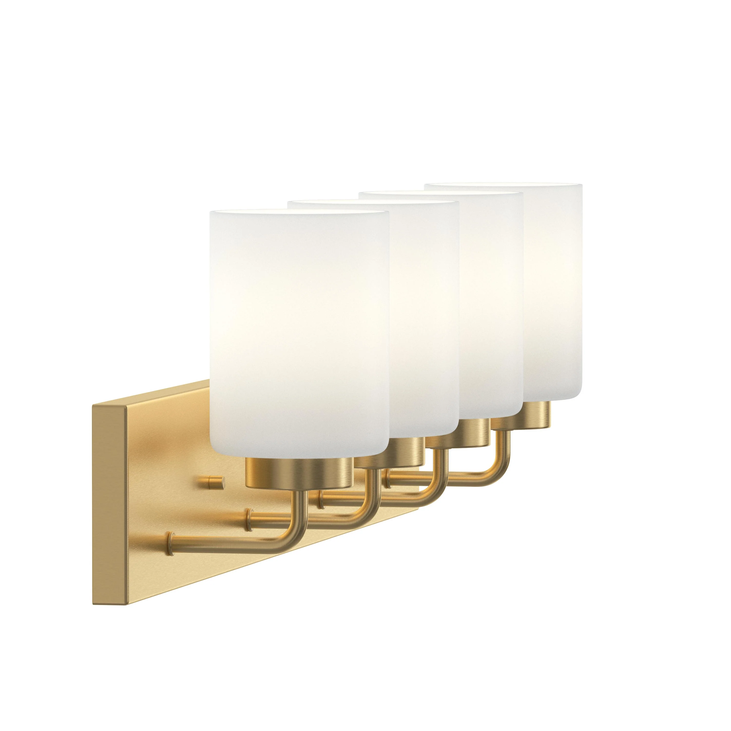 Merry Collection Four-Light Etched Glass Transitional Style Bath Vanity Wall Light - Image 13