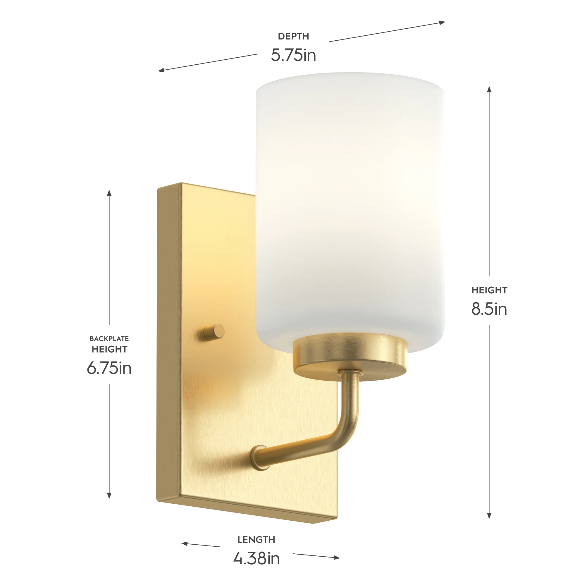 Merry Collection One-Light Etched Glass Transitional Style Bath Vanity Wall Light - Image 10