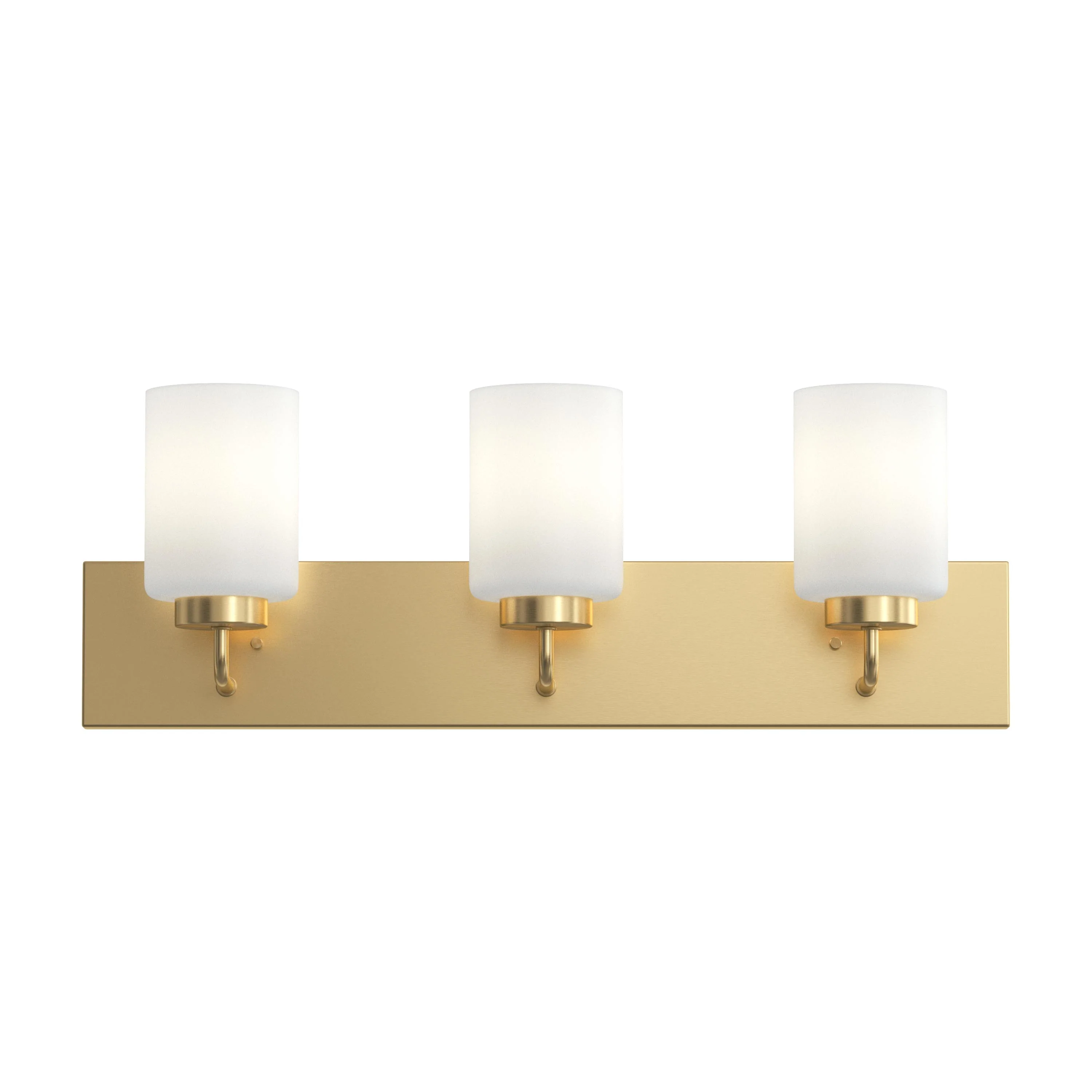 Merry Collection Three-Light Etched Glass Transitional Style Bath Vanity Wall Light - Image 12