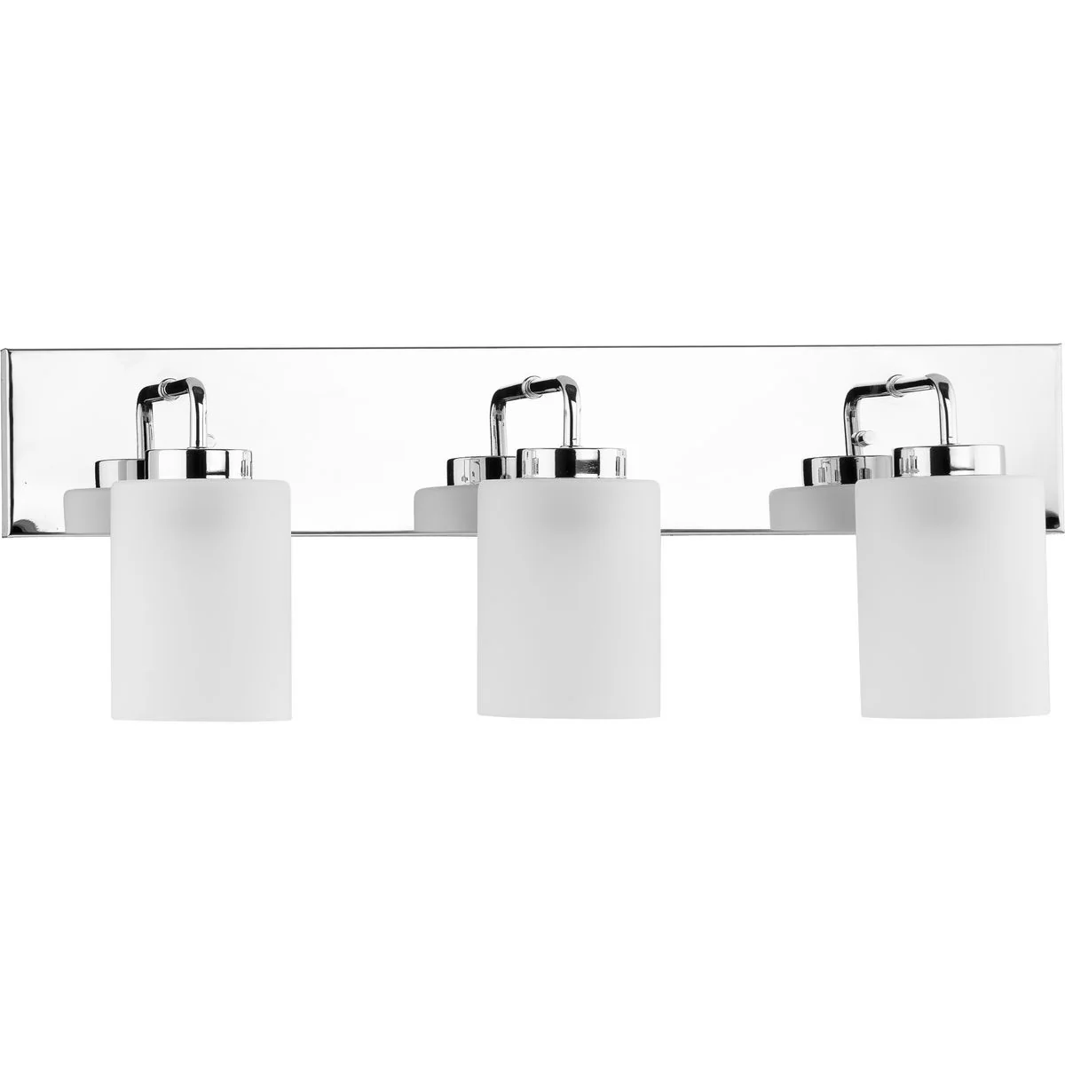 Merry Collection Three-Light Etched Glass Transitional Style Bath Vanity Wall Light - Image 2