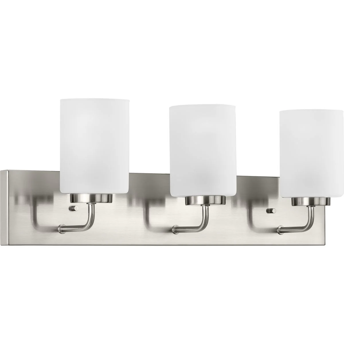 Merry Collection Three-Light Etched Glass Transitional Style Bath Vanity Wall Light - Image 3