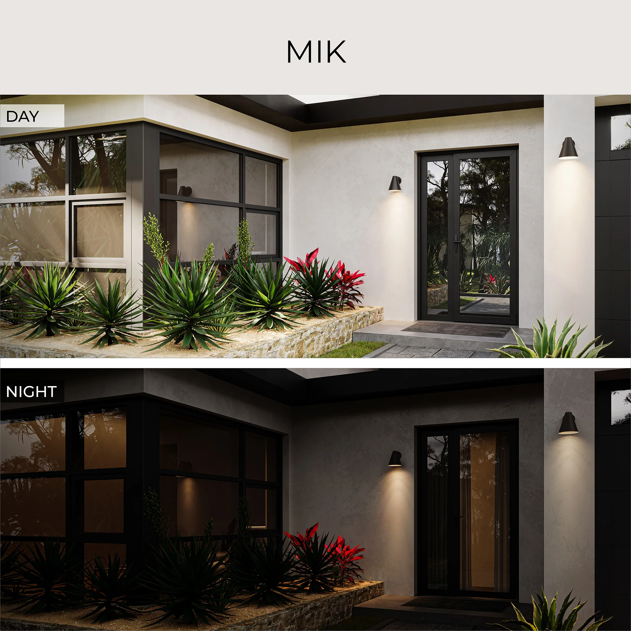 Mik Large Outdoor Wall Light - Image 6