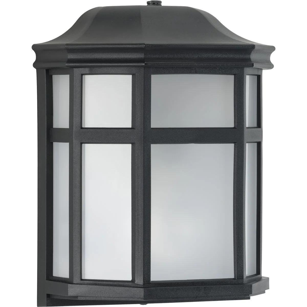 Milford Non-Metallic Lantern Collection One-Light Frosted Shade Outdoor Wall Lantern Light