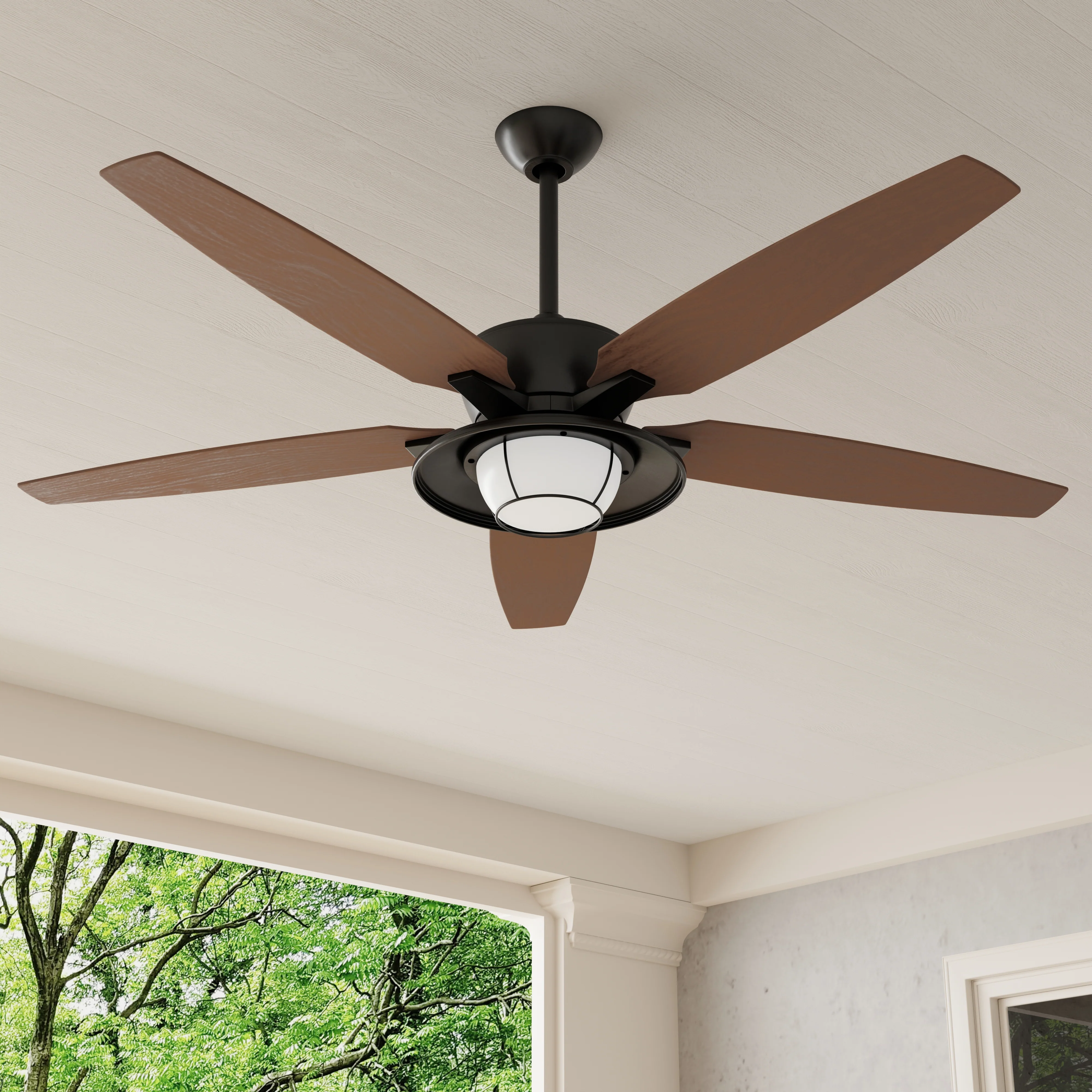 Montague Collection 60" Indoor/Outdoor Five-Blade Ceiling Fan