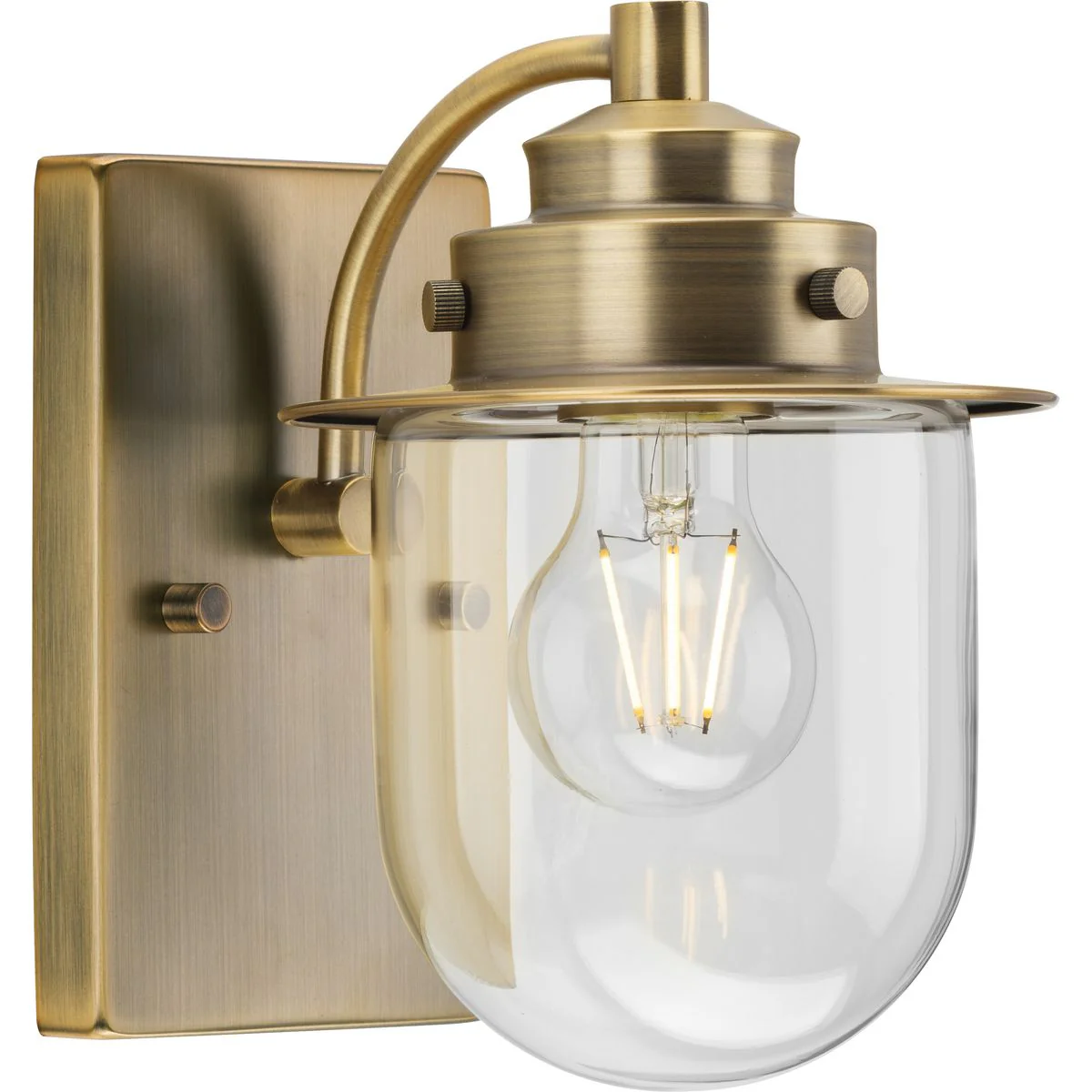 Northlake Collection One-Light Clear Glass Bath Light